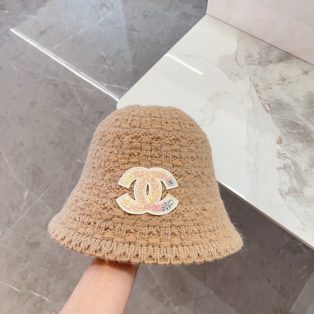 NO:215192,Special dust bag [CHANEL Chanel] Early autumn sequin knitted big brand fisherman hat classic versatile casual hat fisherman hat baseball hat knitted hat, hat, chanel, chanel, espadrilles, hats19860909特配防尘袋【CHANEL香奈儿】早秋亮片小香风针织大牌渔夫帽 经典百搭休闲帽子渔夫帽棒球帽针织帽,帽子,chanel,chanel,espadrilles,hats,hat