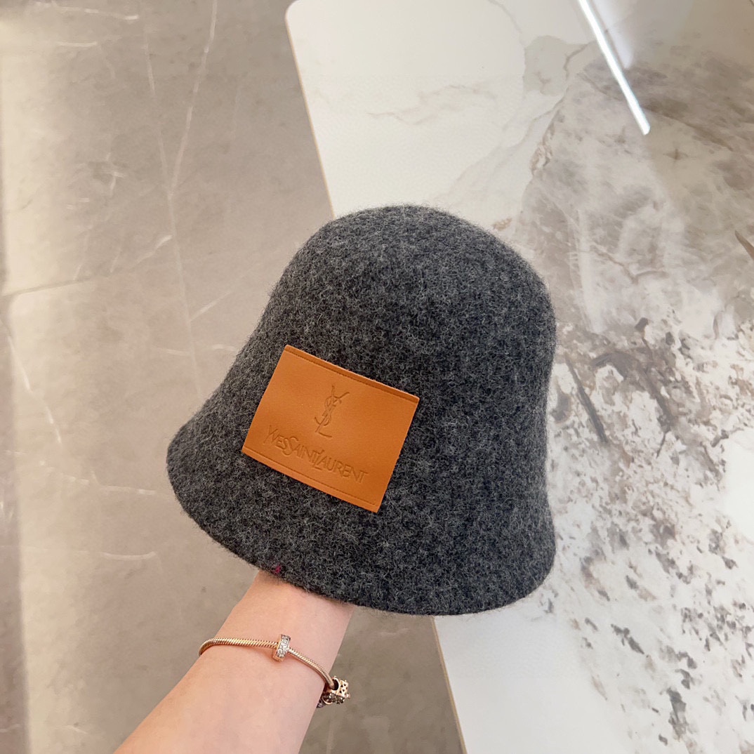 NO:219314,Special dust bag [YSL Saint Laurent] New wool big leather plush fisherman hat, versatile casual ~ autumn and winter new hat fisherman hat baseball hat knit hat, hat, saint laurent, saint laurent, espadrilles, hats19860909特配防尘袋【YSL圣罗兰】新款羊毛大牌皮标毛绒渔夫帽 百搭休闲～秋冬新品帽子渔夫帽棒球帽针织帽,帽子,saint laurent,saint laurent,espadrilles,hats,hat