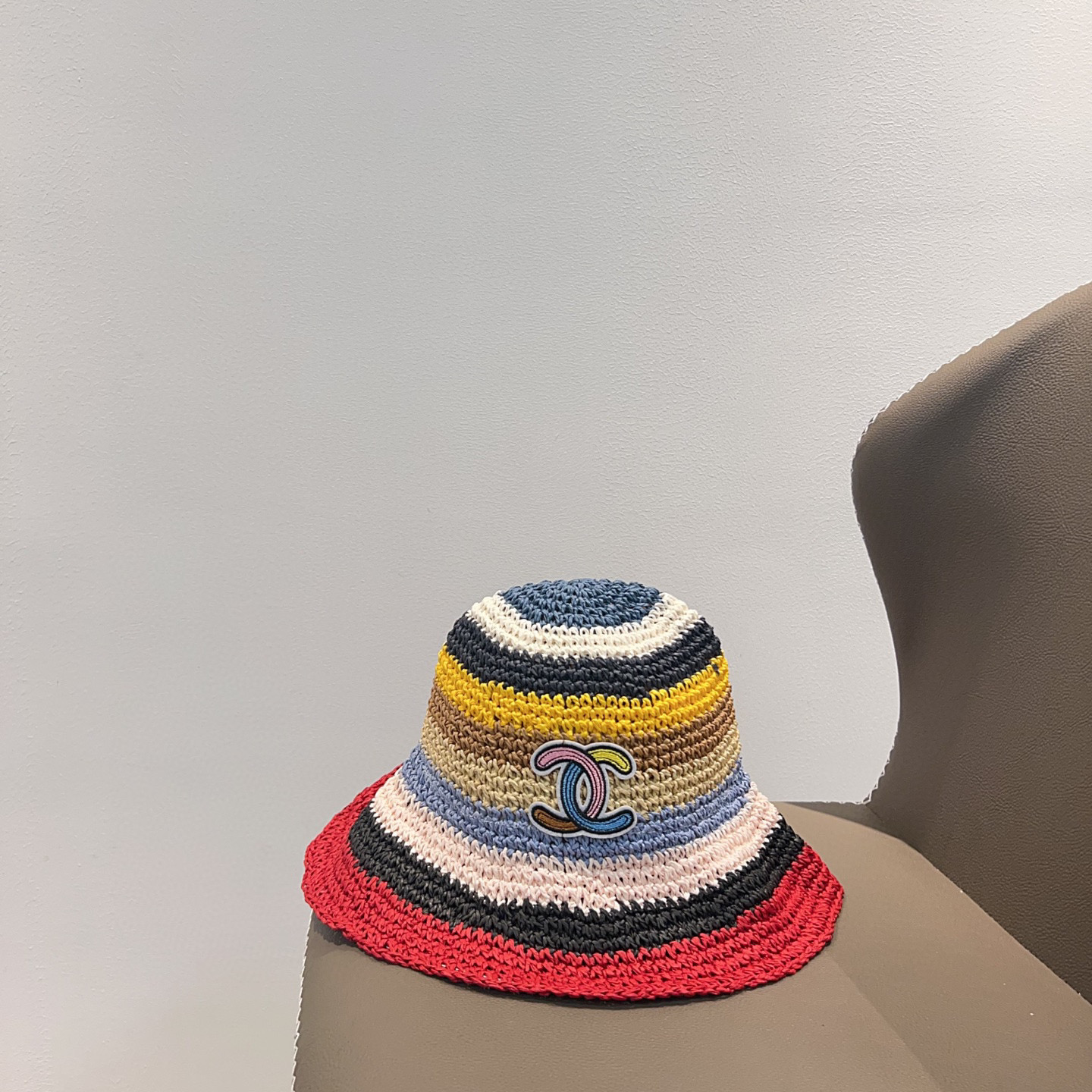 NO:225058,Special dust bag [CHANEL Chanel] 2025 new Rainbow Reba same knitted fisherman hat, versatile and daily style~ Must-have hats when going out of the street, straw hats, fisherman hats, baseball hats, knit hats, hats, chanel, chanel, espadrilles, hats19860909特配防尘袋【CHANEL香奈儿】2025新款彩虹热巴同款编织渔夫帽,百搭日常款～出街必备帽子草帽渔夫帽棒球帽针织帽,帽子,chanel,chanel,espadrilles,hats,hat