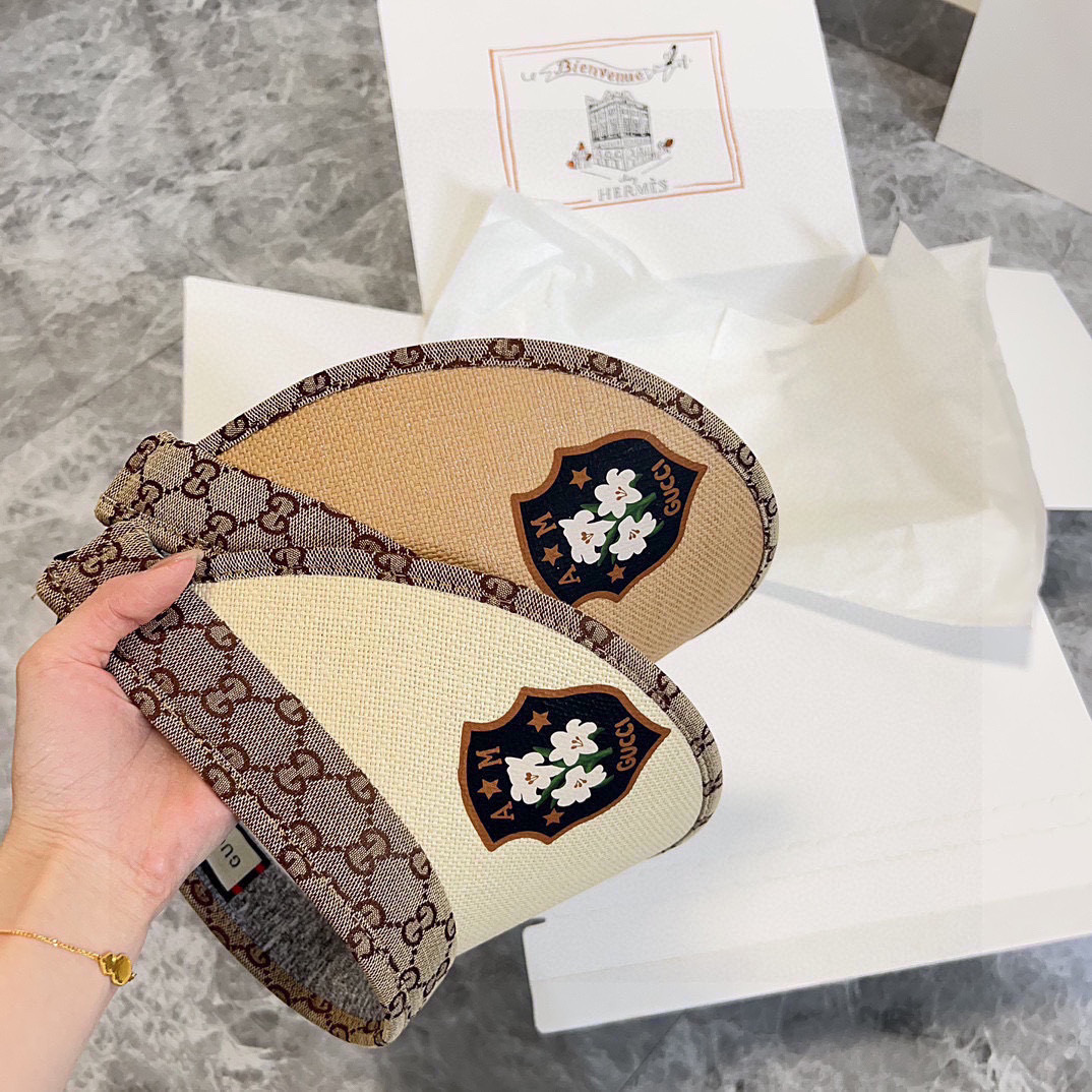 💛配防尘袋 【GUCCI古驰】2025夏季新款拼接独家款遮阳帽空顶帽
男女百搭款～休闲出街神器