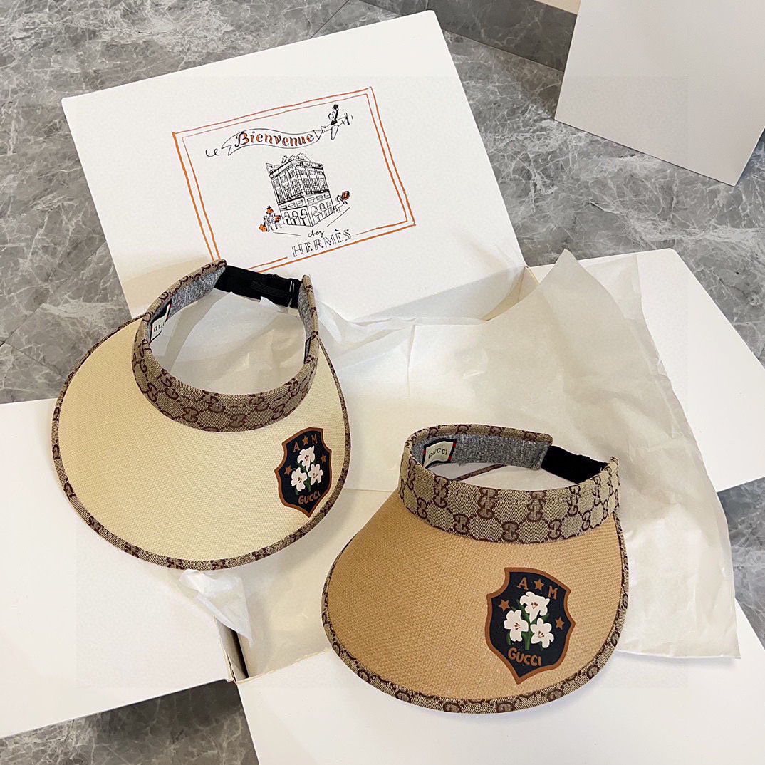 💛配防尘袋 【GUCCI古驰】2025夏季新款拼接独家款遮阳帽空顶帽
男女百搭款～休闲出街神器