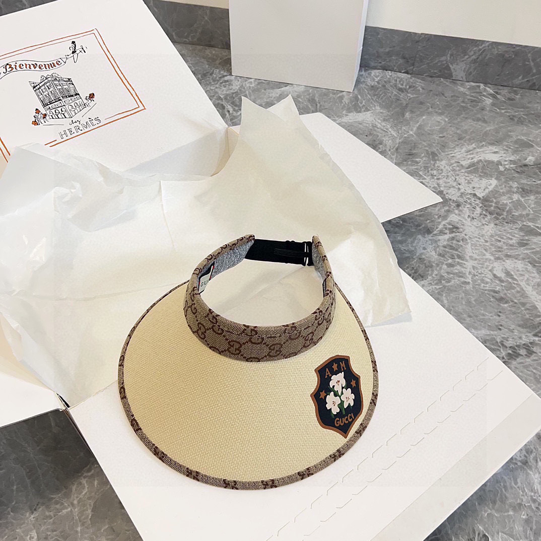 💛配防尘袋 【GUCCI古驰】2025夏季新款拼接独家款遮阳帽空顶帽
男女百搭款～休闲出街神器