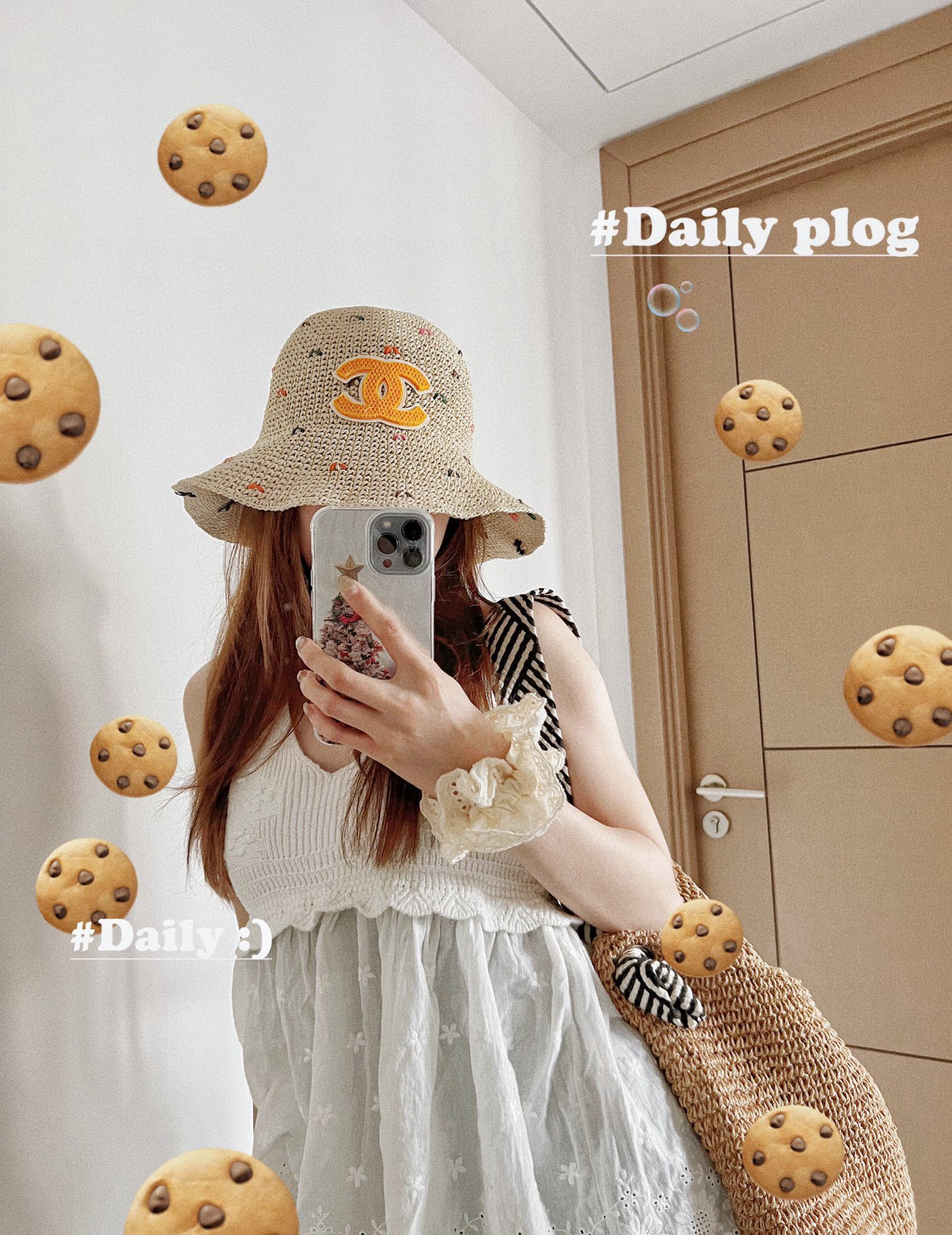 💛配防尘袋【CHANEL香奈儿】2025新款草编小香风渔夫帽，度假款超好搭配，赶紧入手！