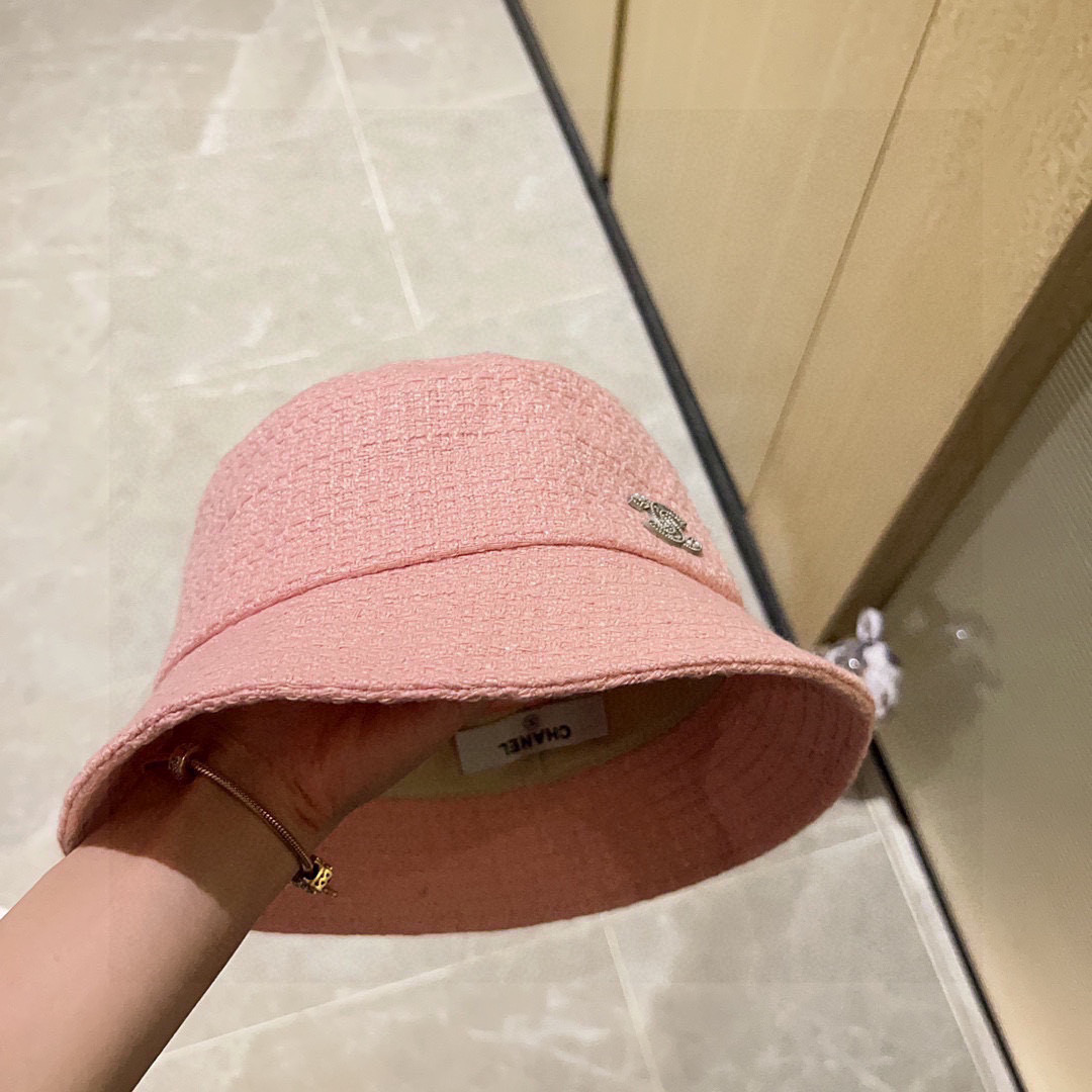 💛配防尘袋【CHANEL香奈儿】2025新款小香风材质渔夫帽，大牌款超好搭配，赶紧入手