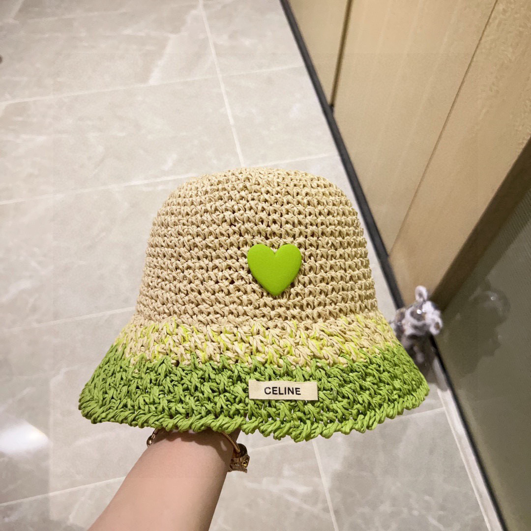 💛配防尘袋【Celine赛琳】2025新款度假彩虹甜酷风渔夫帽，大牌款超好搭配，赶紧入手！