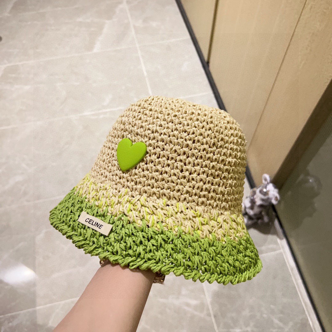 💛配防尘袋【Celine赛琳】2025新款度假彩虹甜酷风渔夫帽，大牌款超好搭配，赶紧入手！