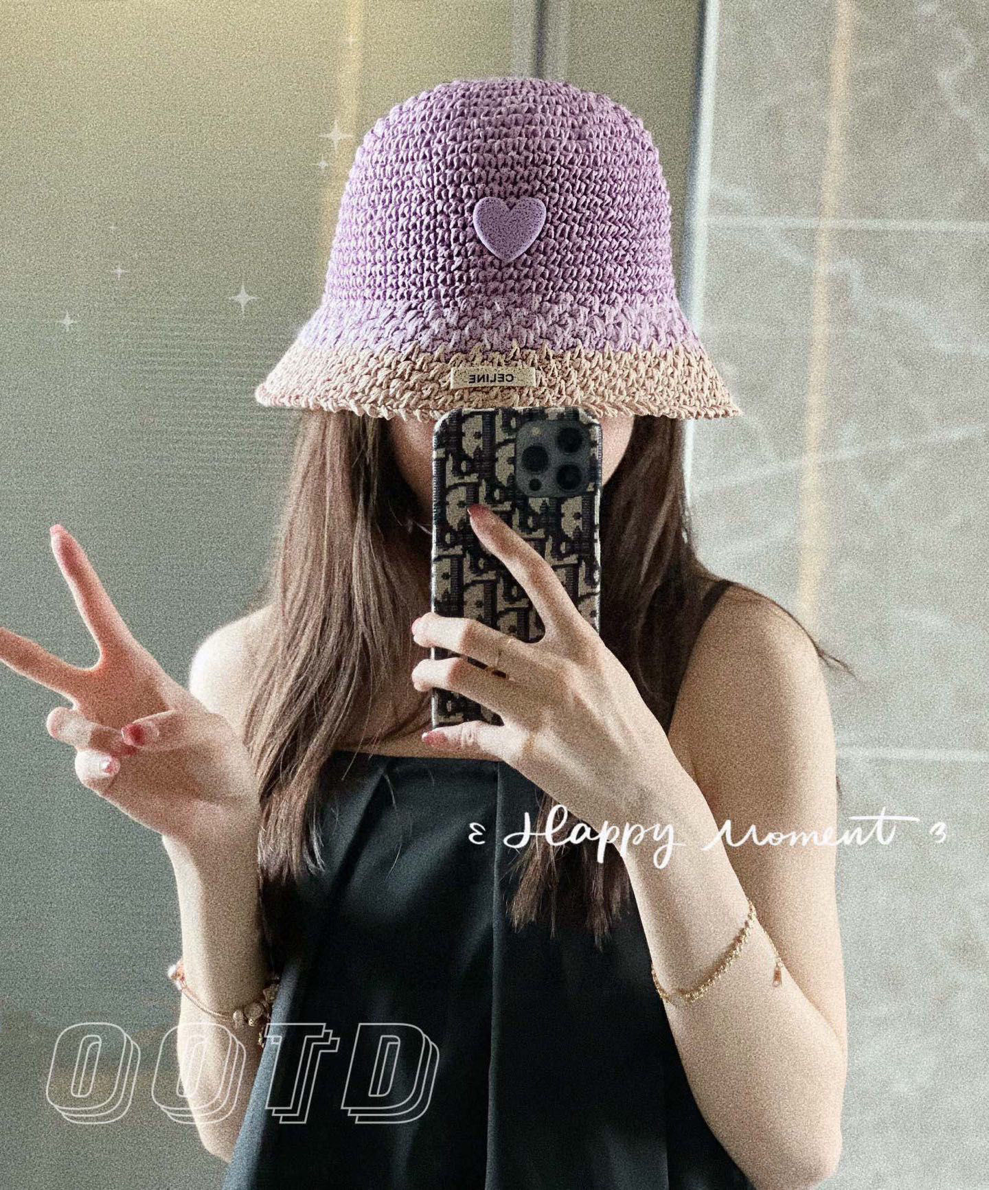 💛配防尘袋【Celine赛琳】2025新款度假彩虹甜酷风渔夫帽，大牌款超好搭配，赶紧入手！