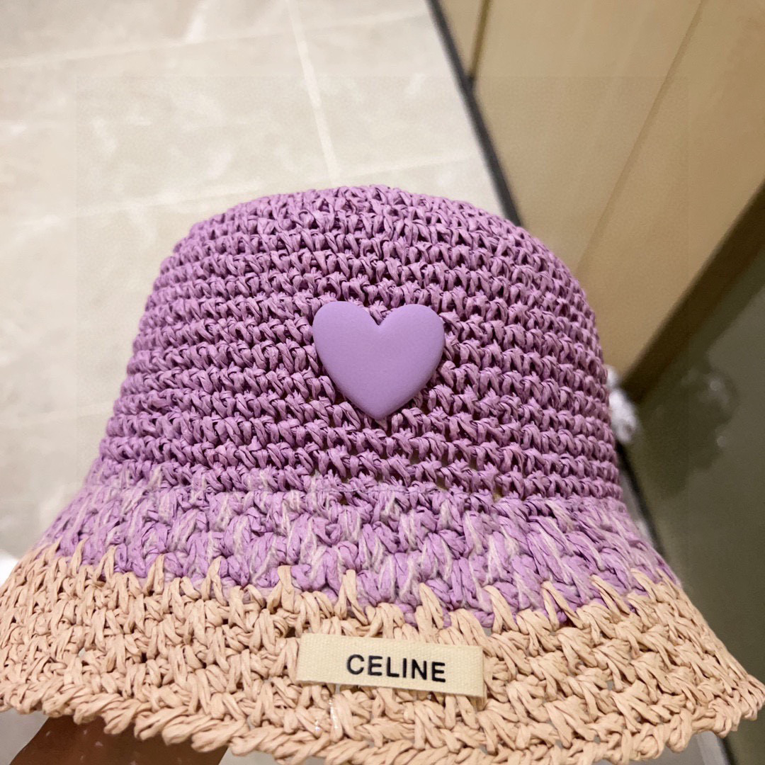 💛配防尘袋【Celine赛琳】2025新款度假彩虹甜酷风渔夫帽，大牌款超好搭配，赶紧入手！