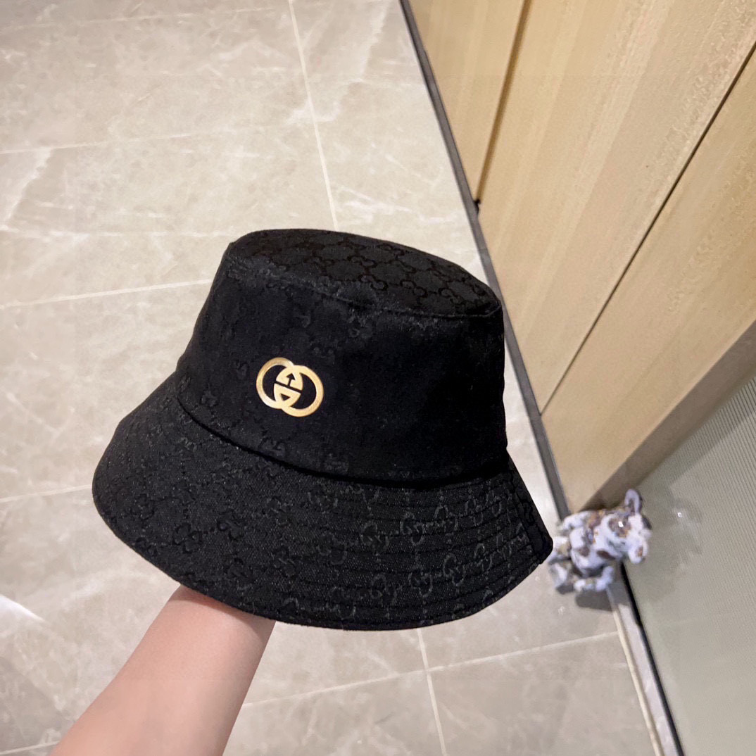 💛配防尘袋【GUCCI古驰】2025新款专柜款渔夫帽，超好搭配，闭眼入的一款