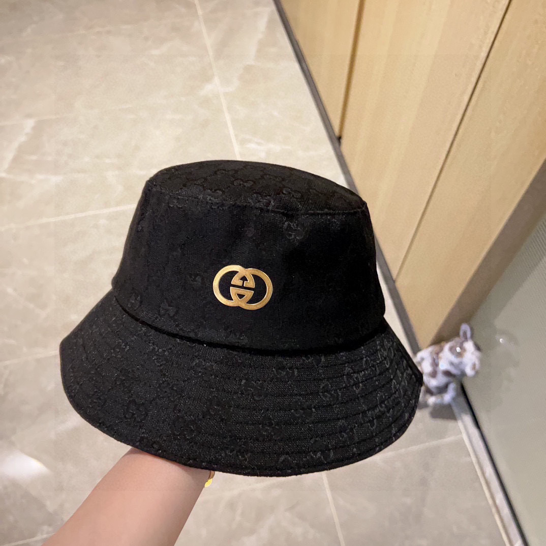 💛配防尘袋【GUCCI古驰】2025新款专柜款渔夫帽，超好搭配，闭眼入的一款