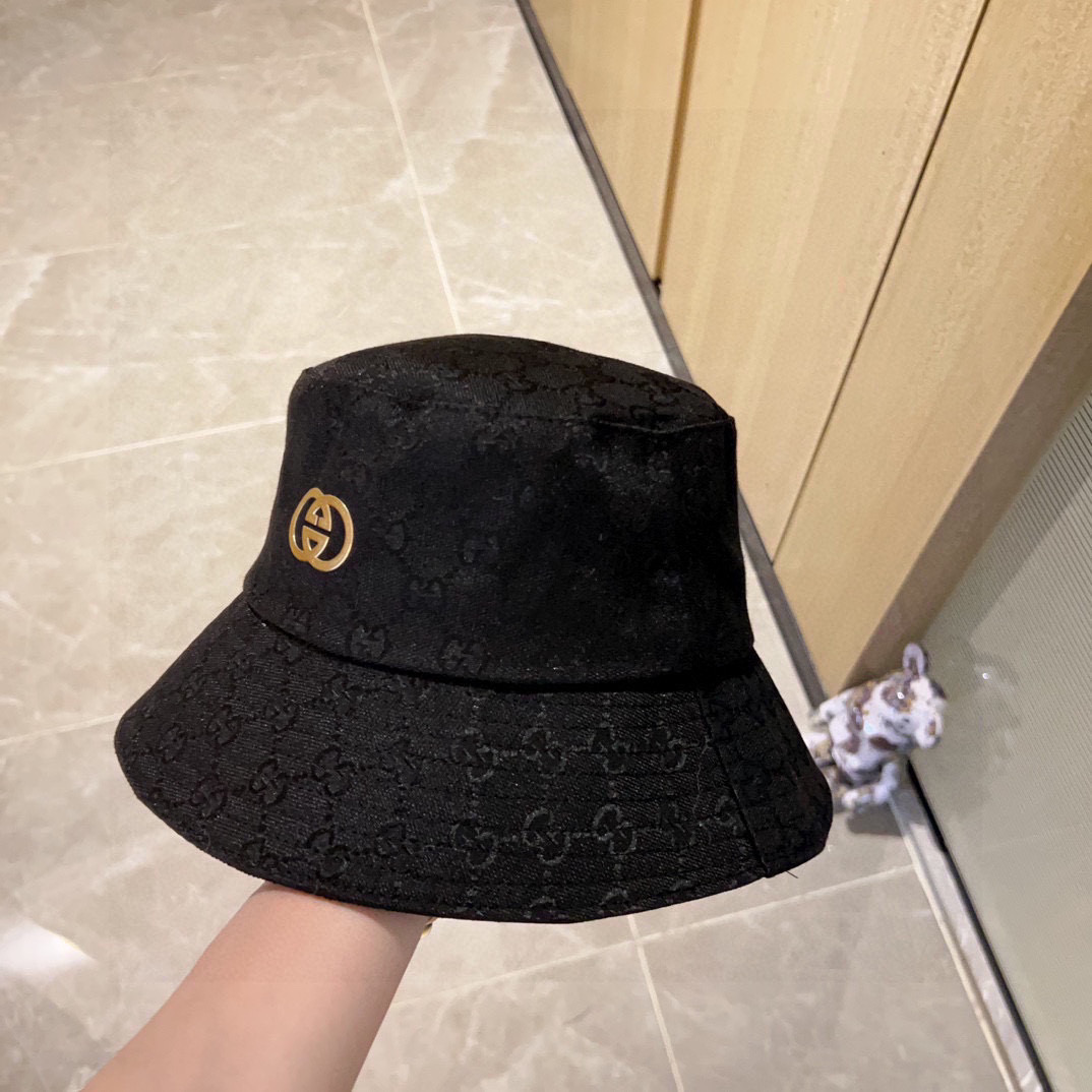 💛配防尘袋【GUCCI古驰】2025新款专柜款渔夫帽，超好搭配，闭眼入的一款
