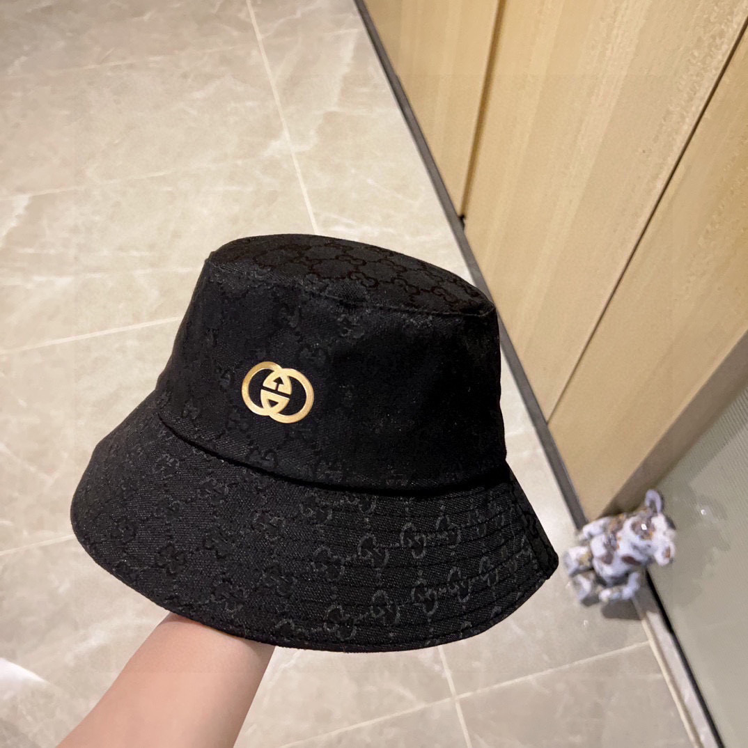 💛配防尘袋【GUCCI古驰】2025新款专柜款渔夫帽，超好搭配，闭眼入的一款
