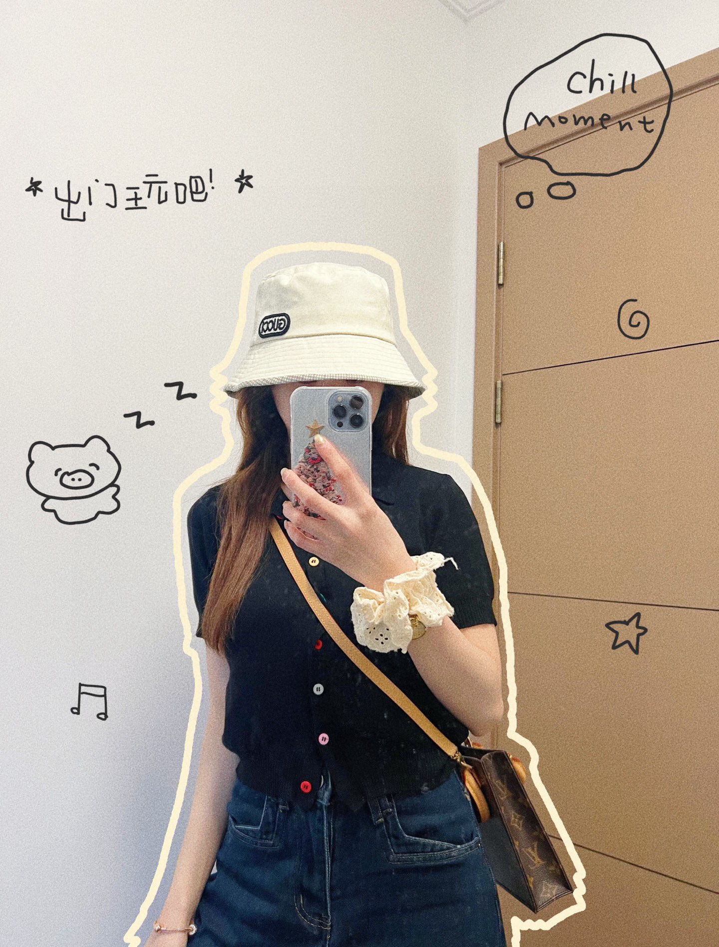 💛配防尘袋【GUCCI古驰】2025新款男女款桶帽渔夫帽，🔆百搭日常款～出街必备