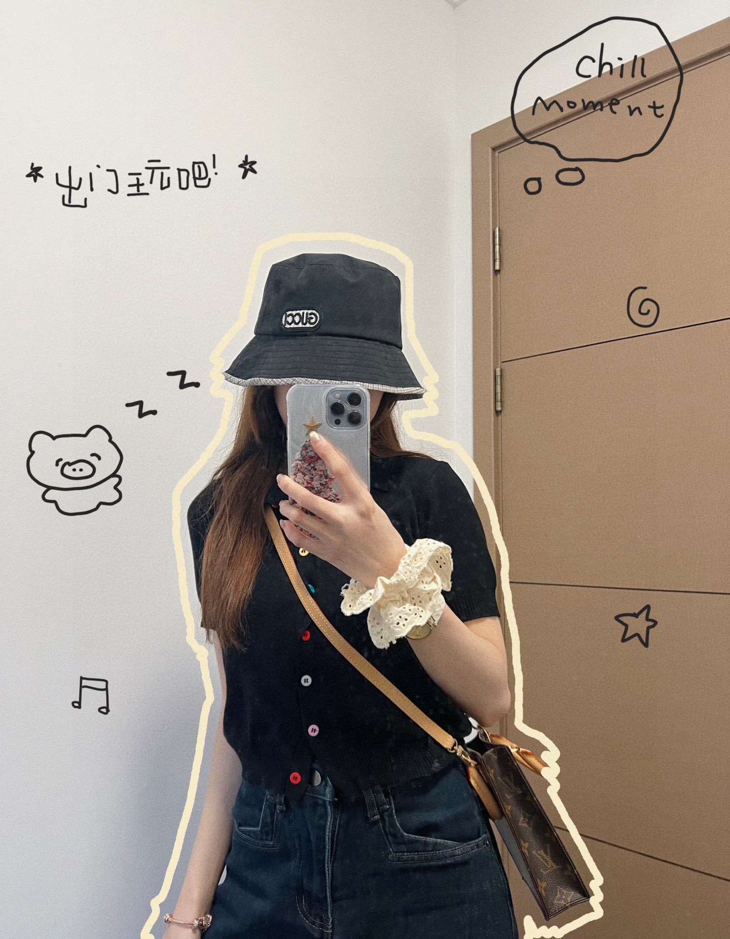 💛配防尘袋【GUCCI古驰】2025新款男女款桶帽渔夫帽，🔆百搭日常款～出街必备