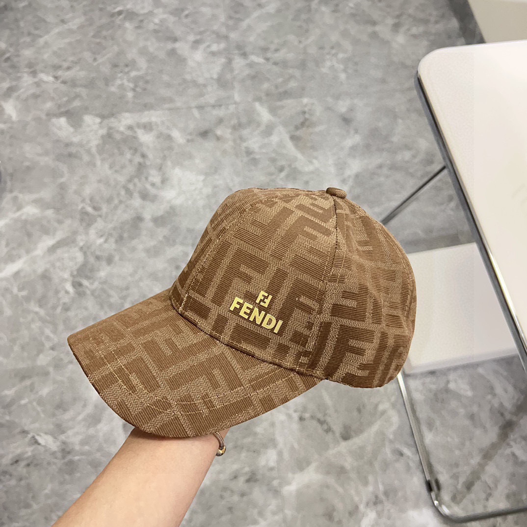 💛配防尘袋。【FENDI芬迪】2025新款重工大牌棒球帽，专柜经典款，男女通用