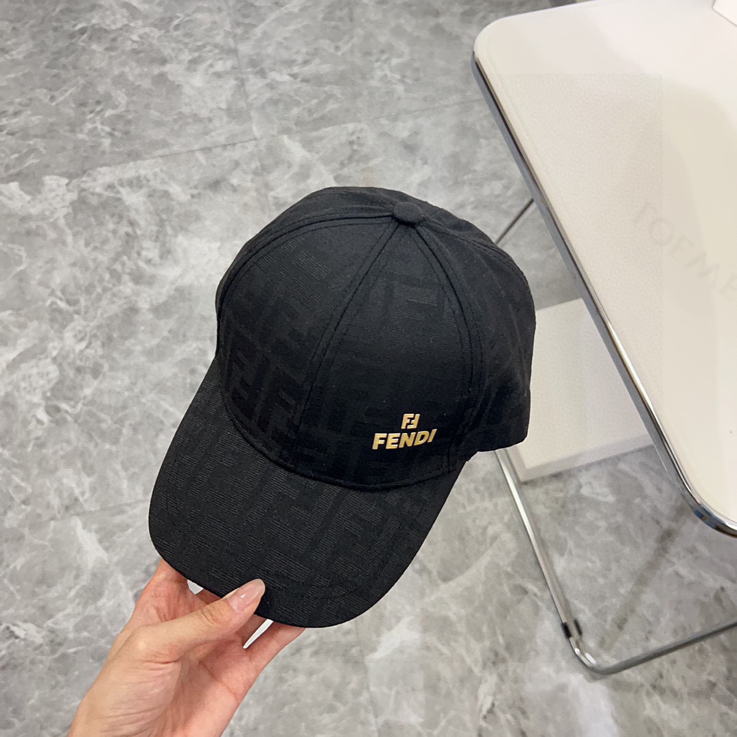 💛配防尘袋。【FENDI芬迪】2025新款重工大牌棒球帽，专柜经典款，男女通用