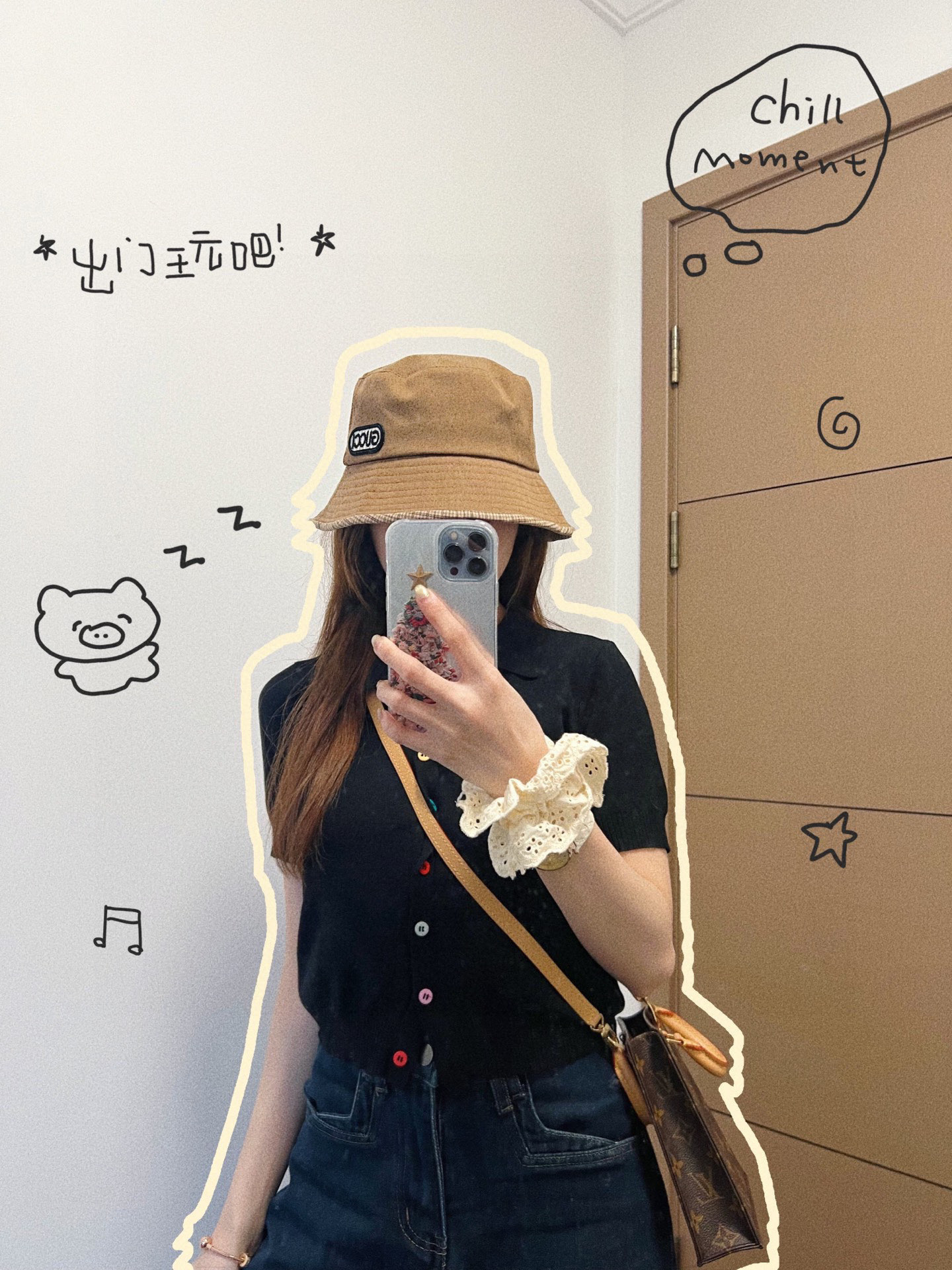 💛配防尘袋【GUCCI古驰】2025新款男女款桶帽渔夫帽，🔆百搭日常款～出街必备