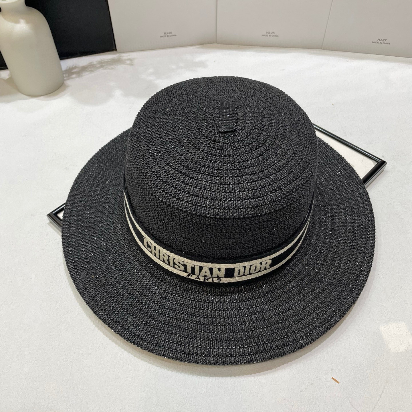NO:347699,Special offer with dust bag [DIOR] 2025 new classic webbing top hat flat top straw hat, a must-have match when going out, adjustable rope hat, straw hat, fisherman hat, baseball hat, hat, dior, dior, espadrilles, hats特价配防尘袋【DIOR迪奥】2025新款经典织带款礼帽平顶草帽,出街必备超好搭配,有调节绳帽子草帽渔夫帽棒球帽,帽子,dior,dior,espadrilles,hats,hat