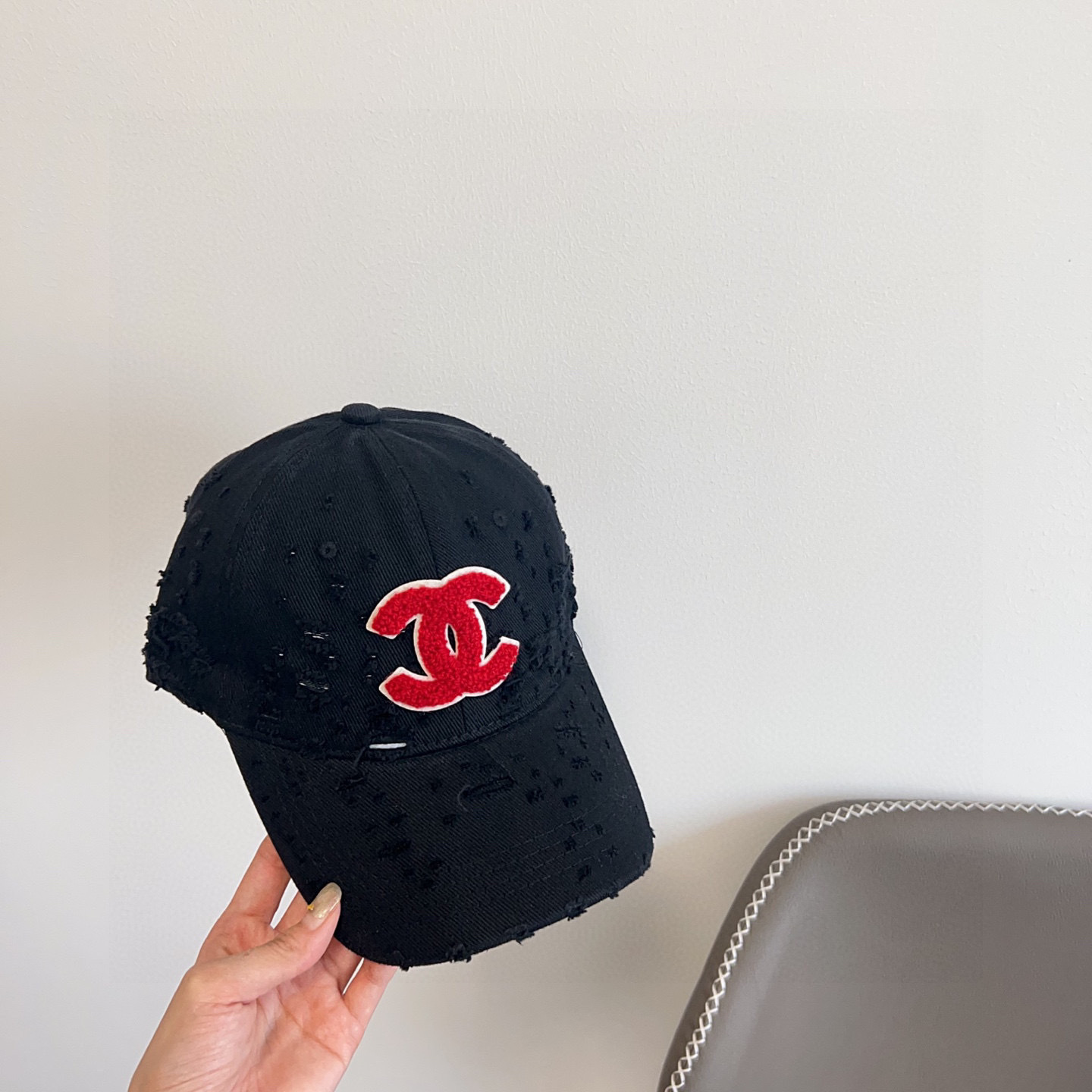 💛配防尘袋。【CHANEL香奈儿】2025新款做旧小香风棒球帽,专柜经典款,男女通用