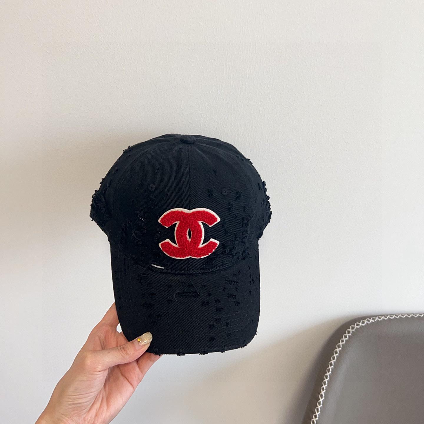 💛配防尘袋。【CHANEL香奈儿】2025新款做旧小香风棒球帽,专柜经典款,男女通用