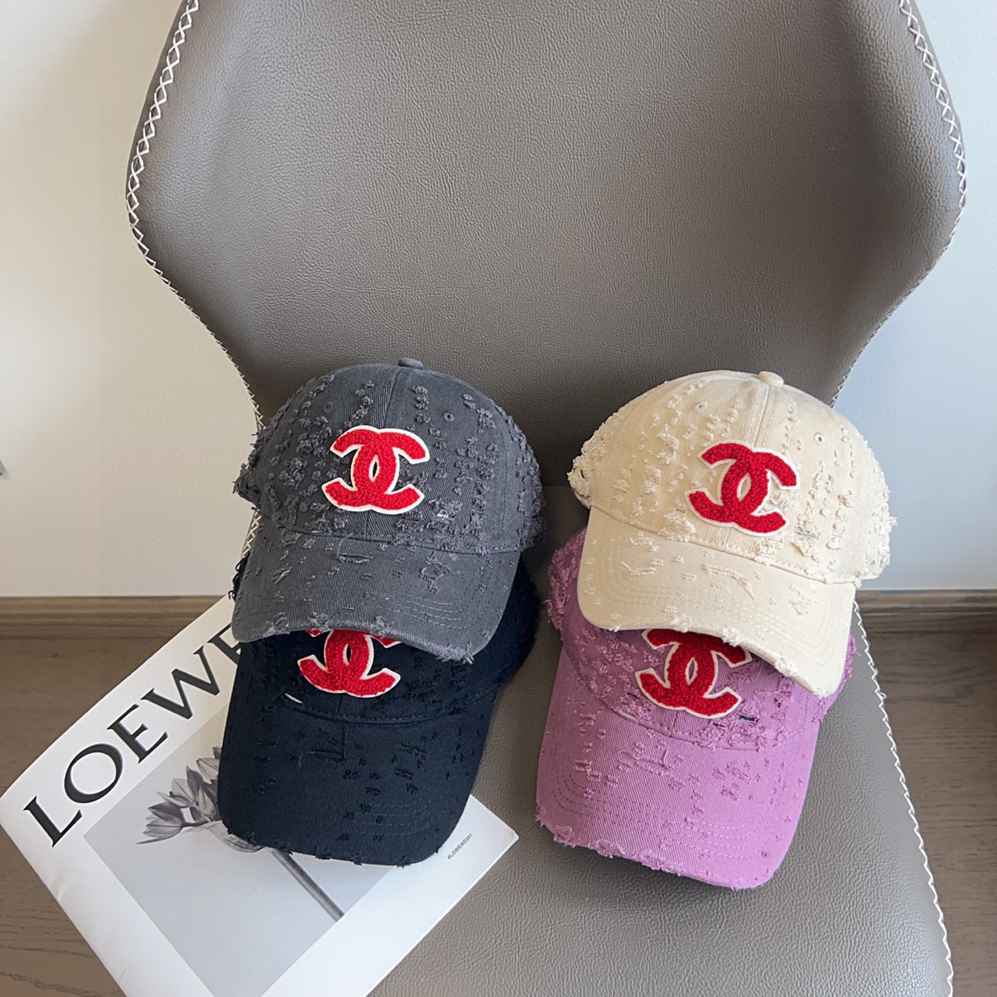 💛配防尘袋。【CHANEL香奈儿】2025新款做旧小香风棒球帽,专柜经典款,男女通用