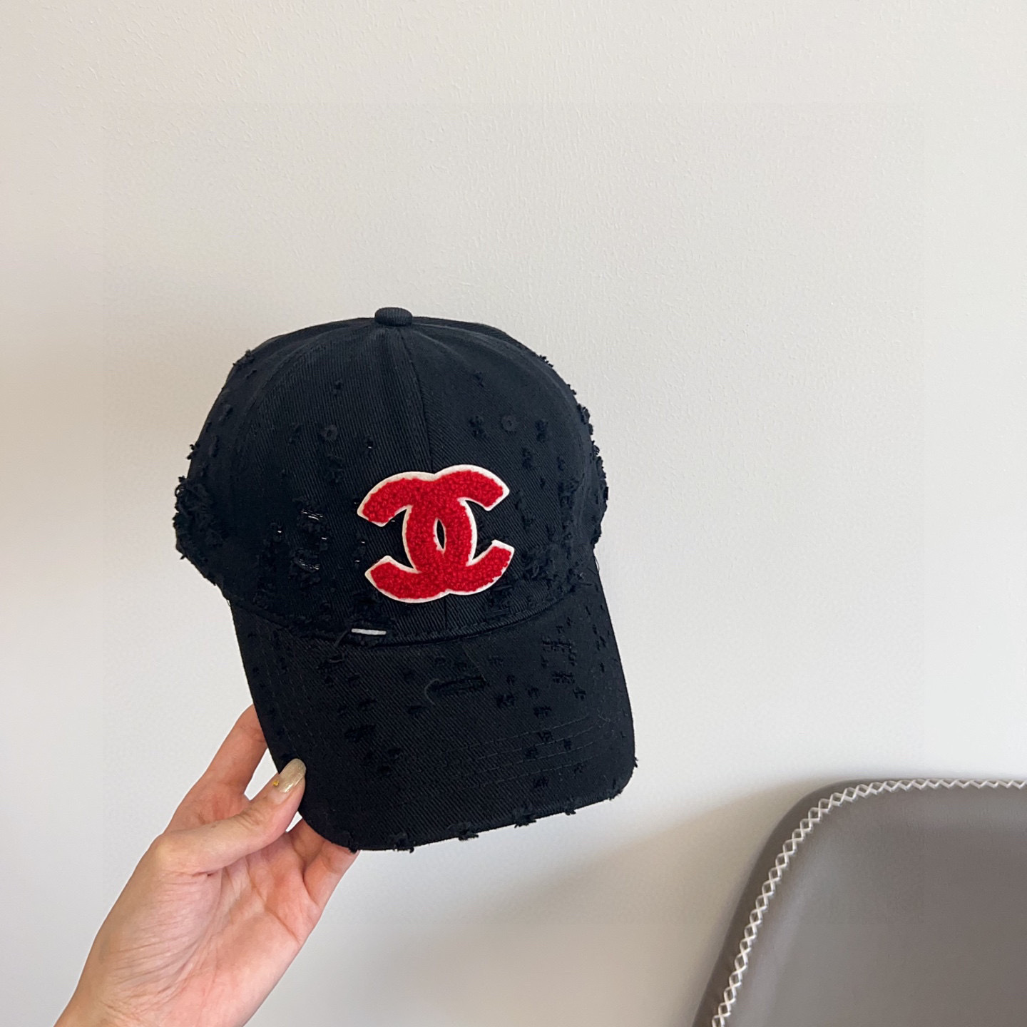 💛配防尘袋。【CHANEL香奈儿】2025新款做旧小香风棒球帽,专柜经典款,男女通用