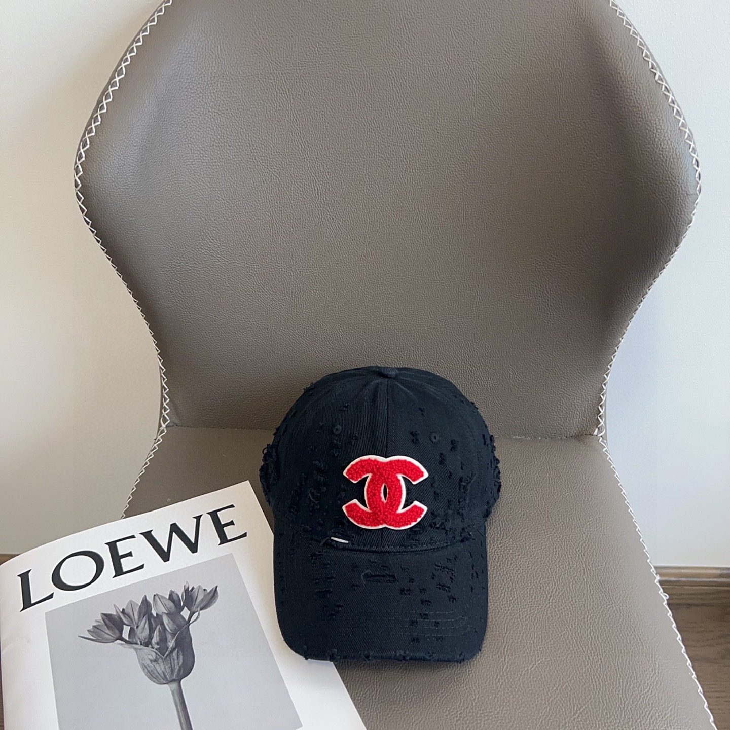 💛配防尘袋。【CHANEL香奈儿】2025新款做旧小香风棒球帽,专柜经典款,男女通用