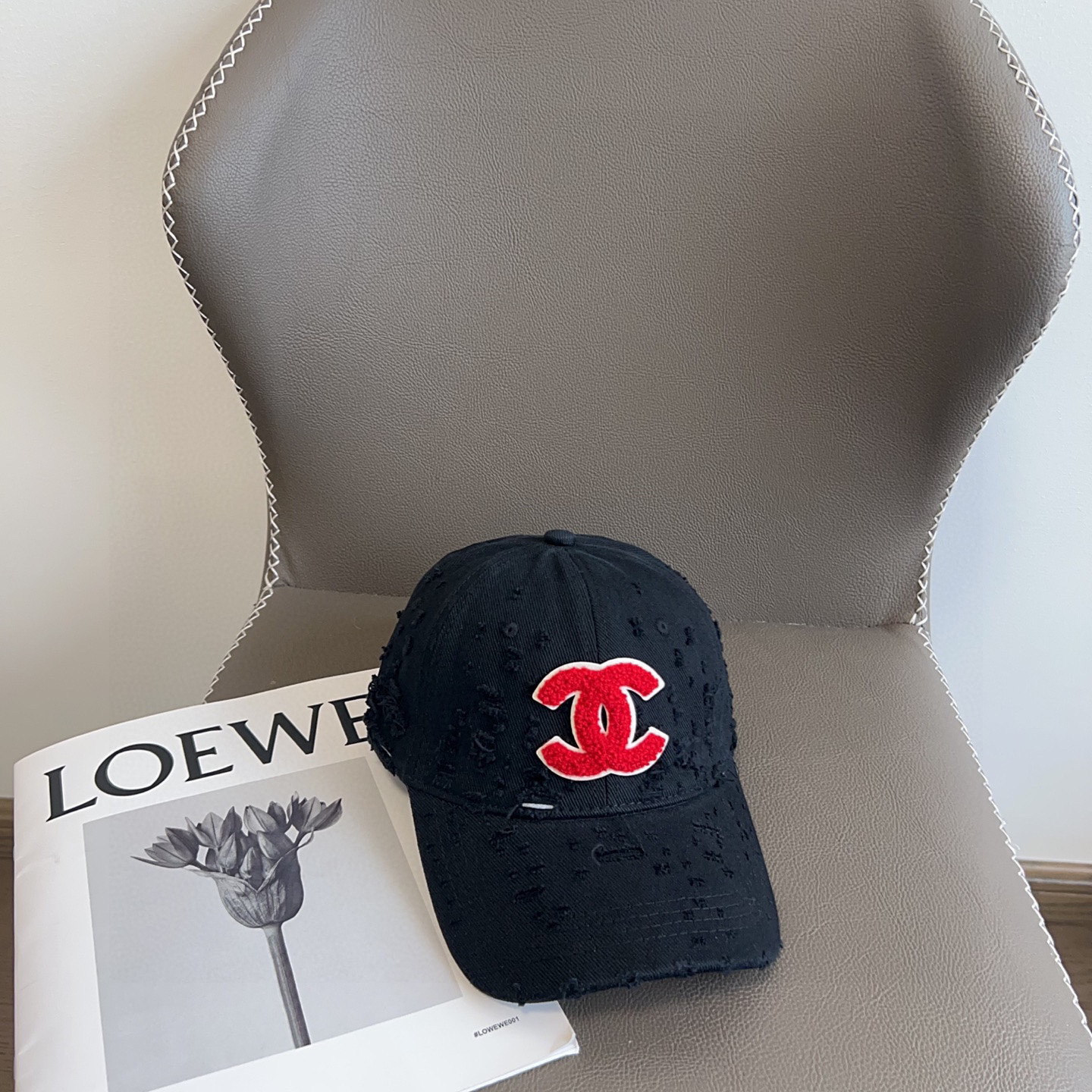 💛配防尘袋。【CHANEL香奈儿】2025新款做旧小香风棒球帽,专柜经典款,男女通用