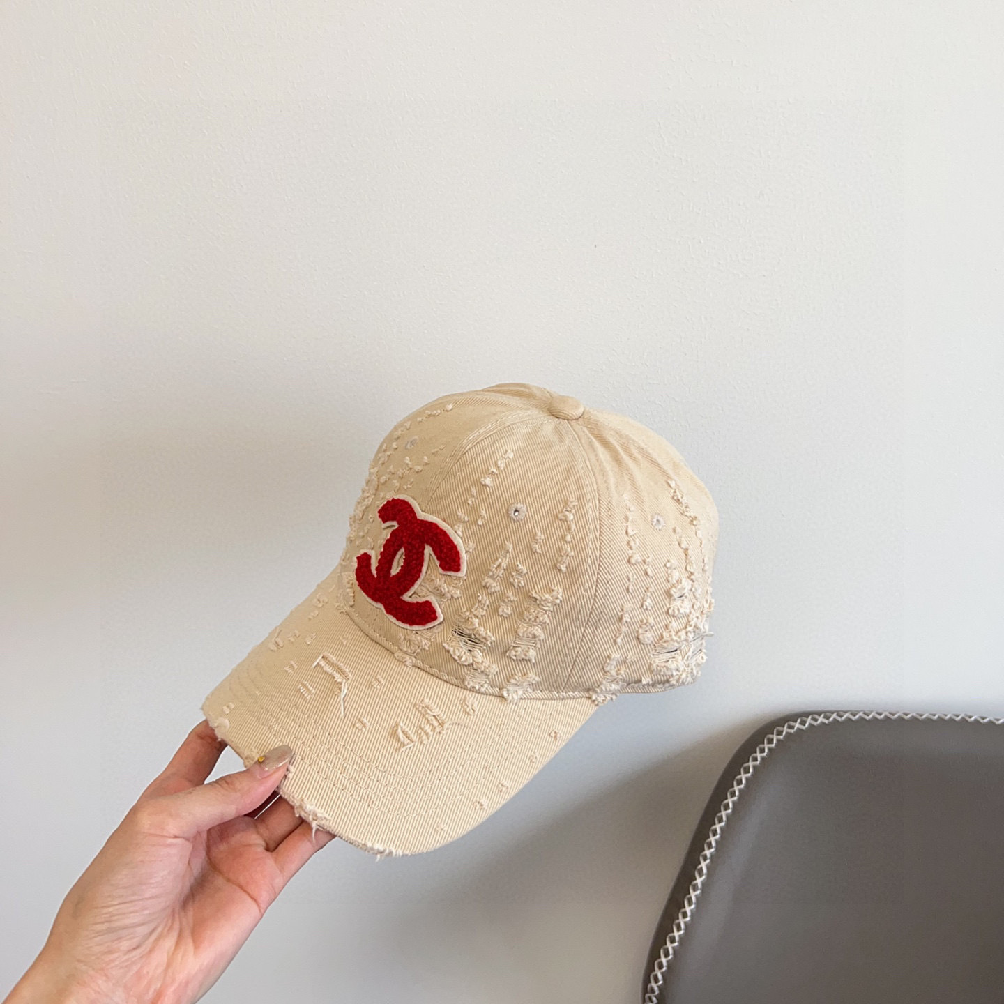 💛配防尘袋。【CHANEL香奈儿】2025新款做旧小香风棒球帽,专柜经典款,男女通用