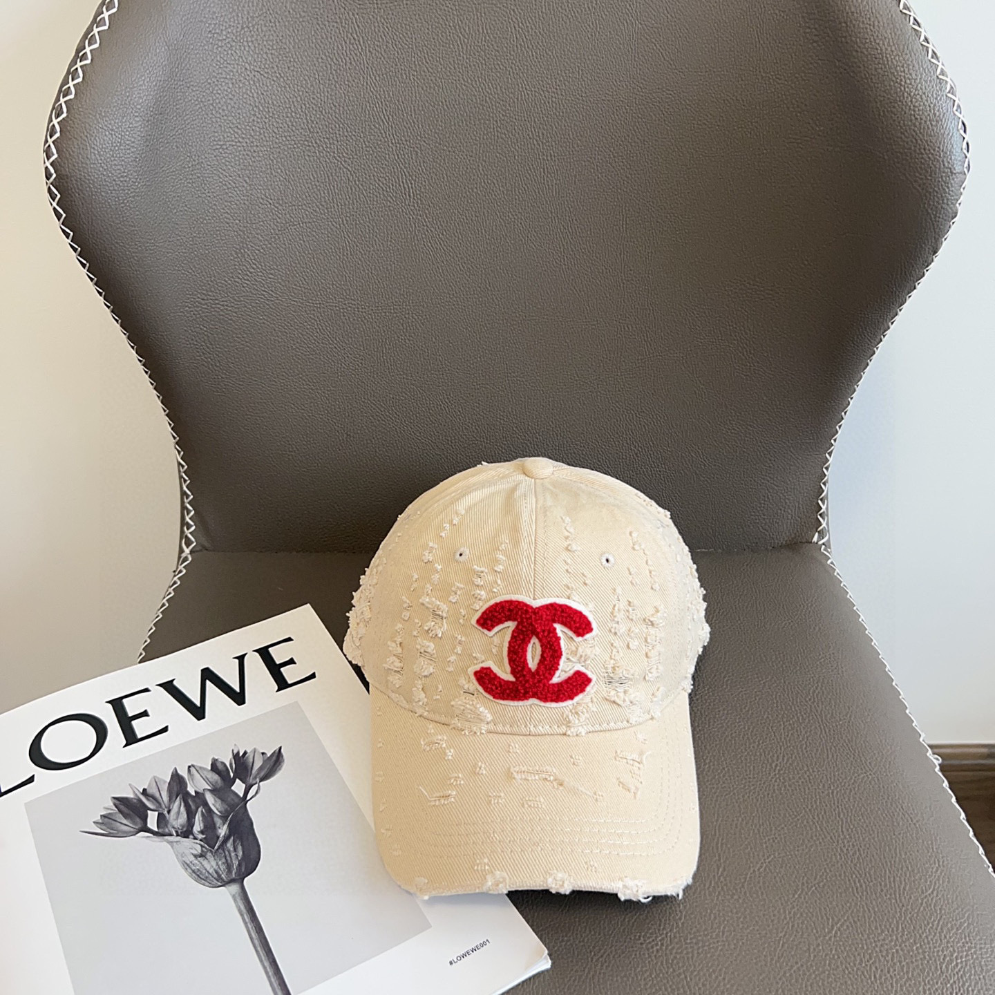 💛配防尘袋。【CHANEL香奈儿】2025新款做旧小香风棒球帽,专柜经典款,男女通用