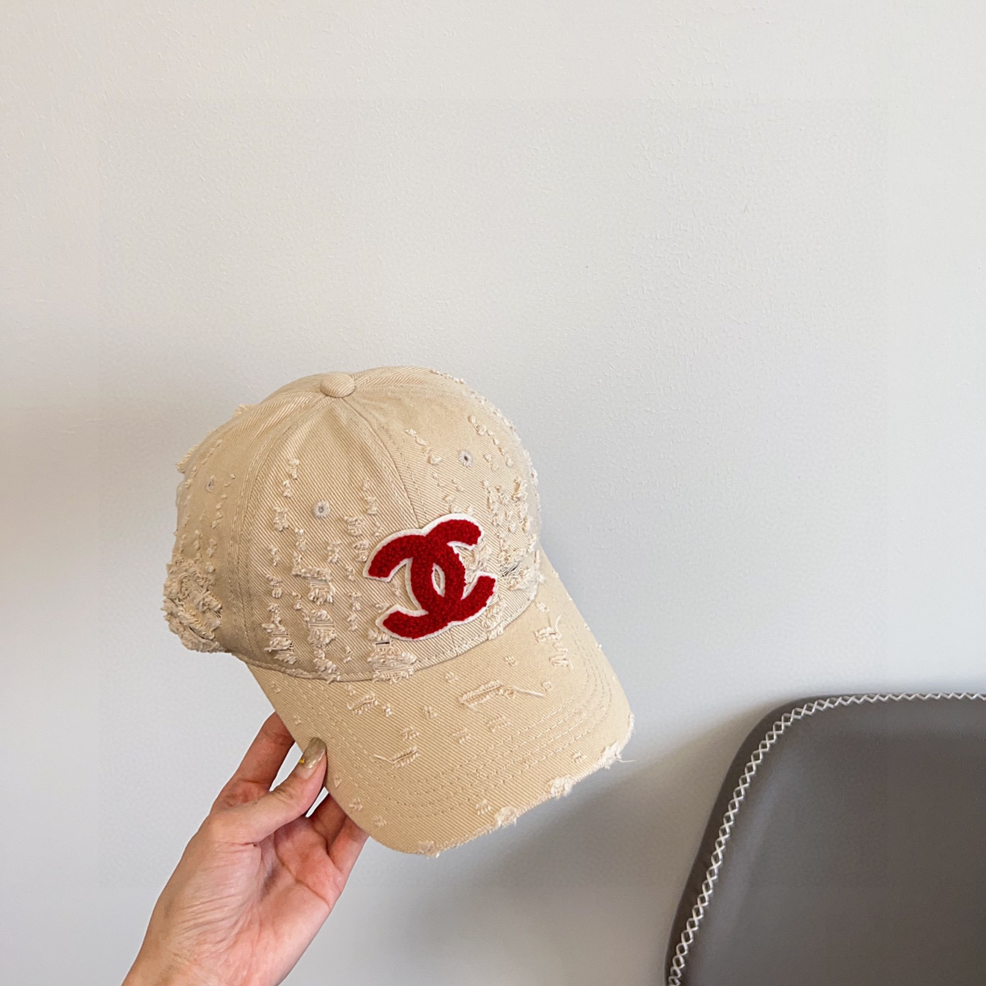 💛配防尘袋。【CHANEL香奈儿】2025新款做旧小香风棒球帽,专柜经典款,男女通用