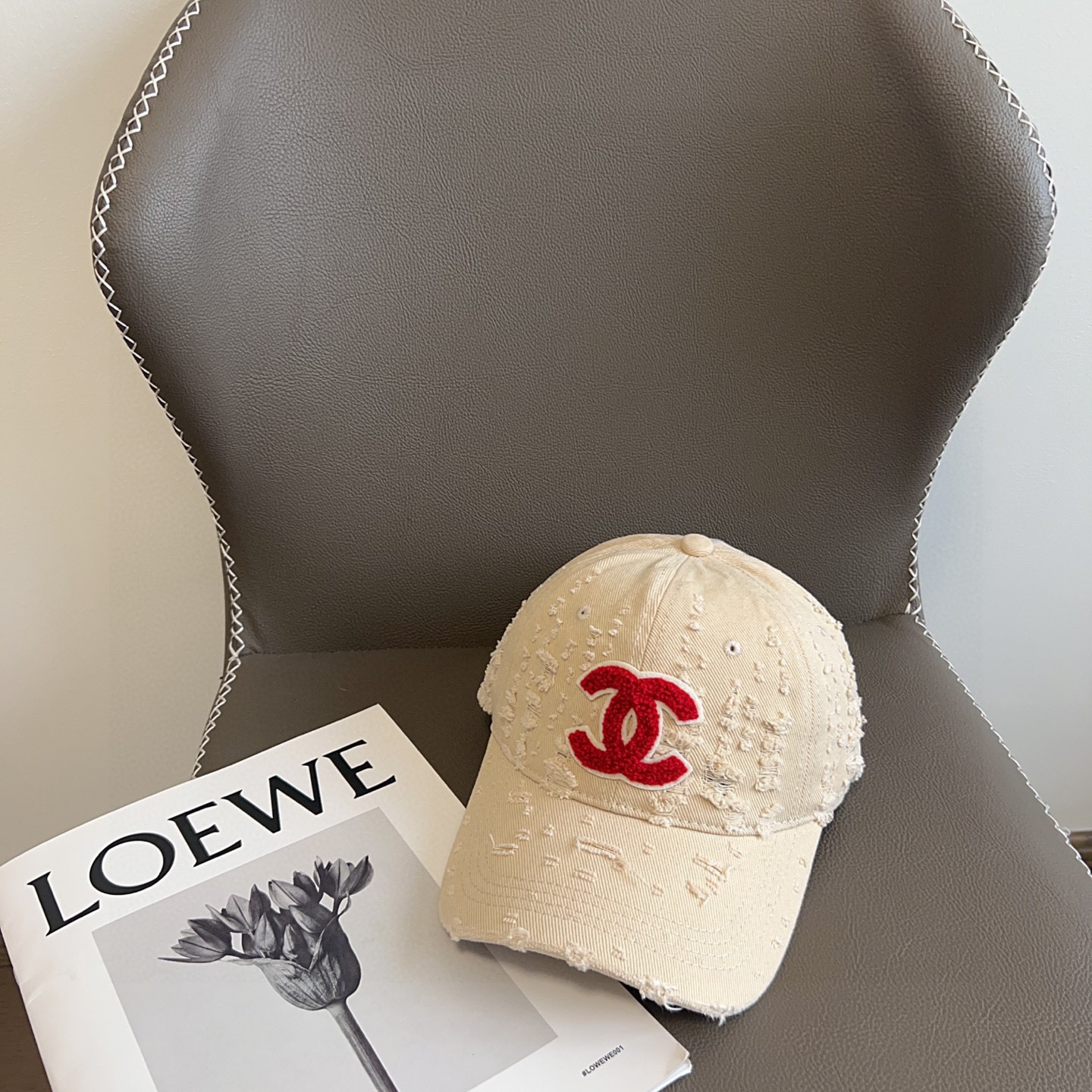 💛配防尘袋。【CHANEL香奈儿】2025新款做旧小香风棒球帽,专柜经典款,男女通用