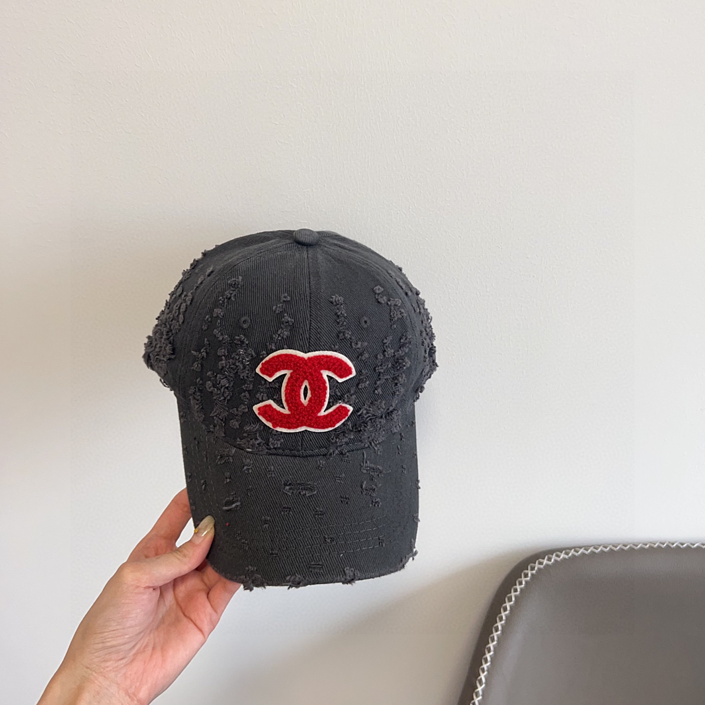 💛配防尘袋。【CHANEL香奈儿】2025新款做旧小香风棒球帽,专柜经典款,男女通用