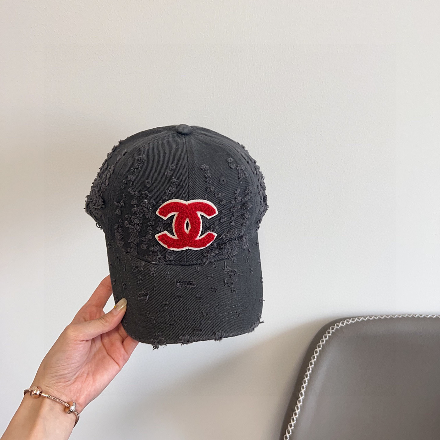 💛配防尘袋。【CHANEL香奈儿】2025新款做旧小香风棒球帽,专柜经典款,男女通用