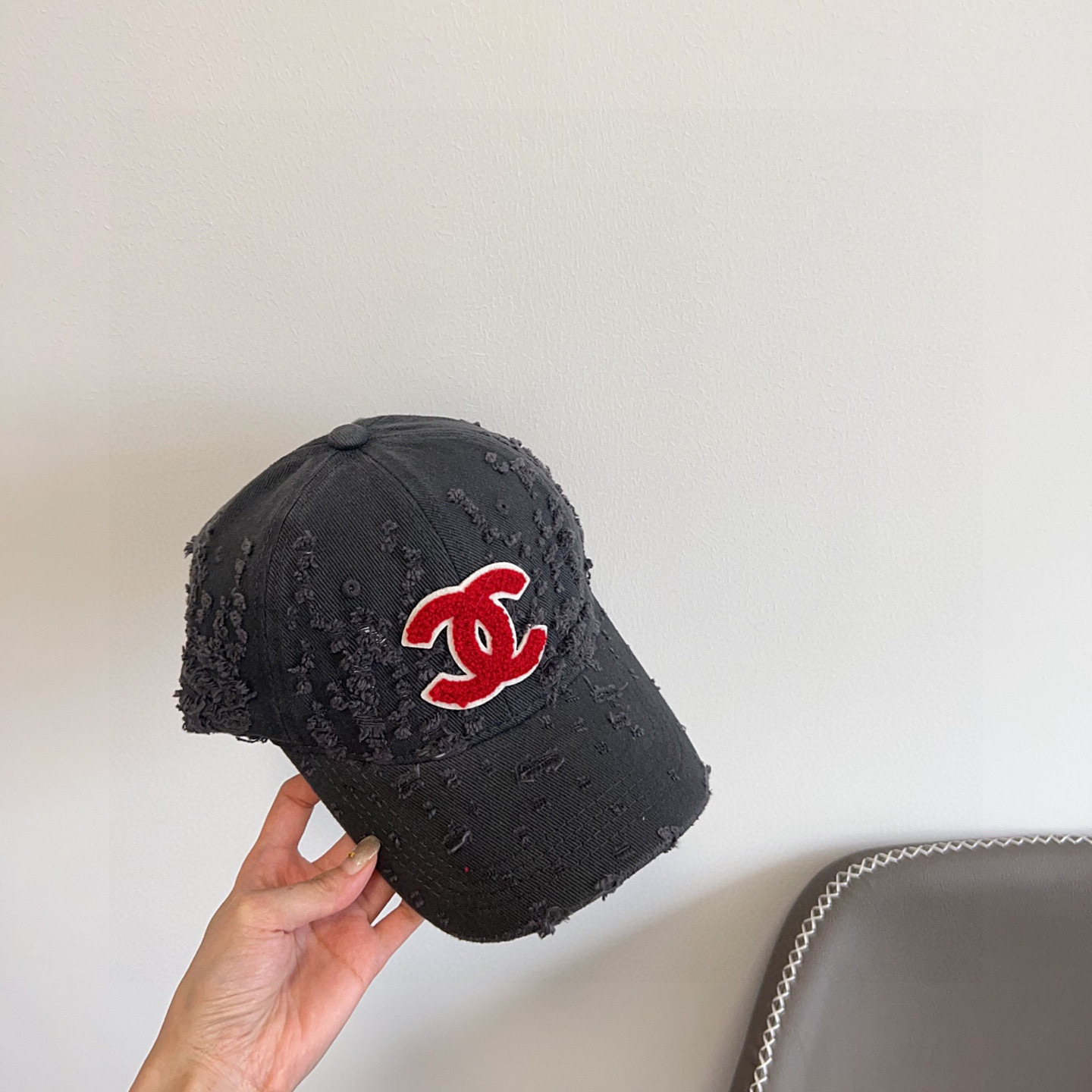 💛配防尘袋。【CHANEL香奈儿】2025新款做旧小香风棒球帽,专柜经典款,男女通用