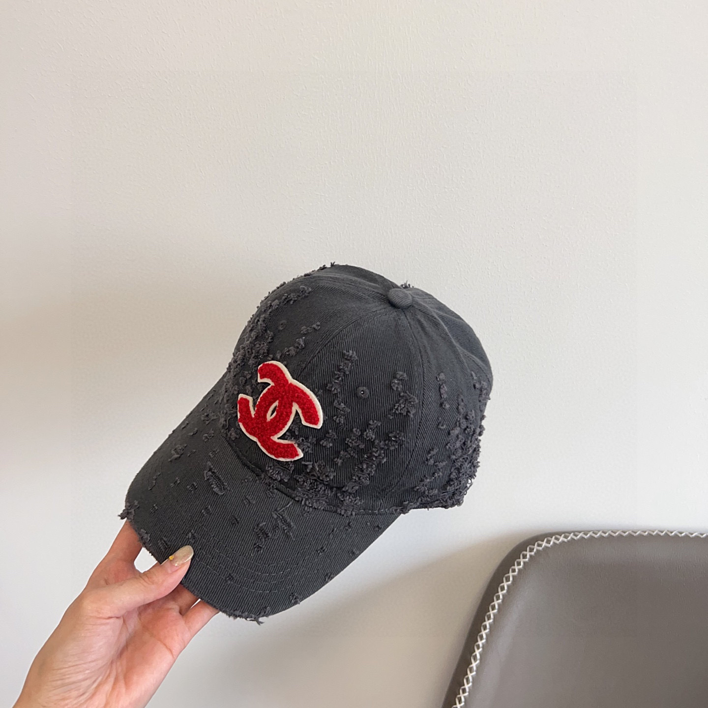 💛配防尘袋。【CHANEL香奈儿】2025新款做旧小香风棒球帽,专柜经典款,男女通用