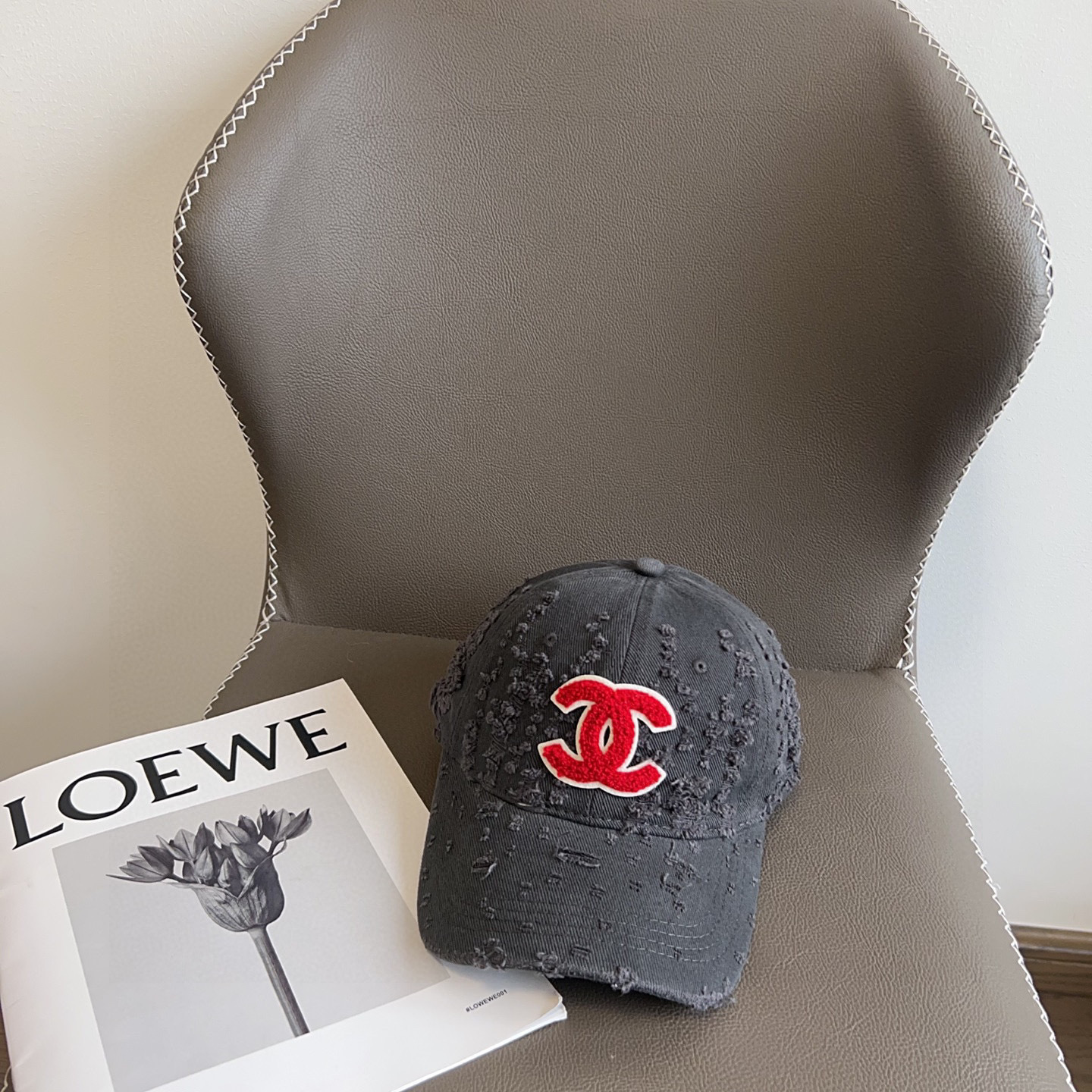 💛配防尘袋。【CHANEL香奈儿】2025新款做旧小香风棒球帽,专柜经典款,男女通用