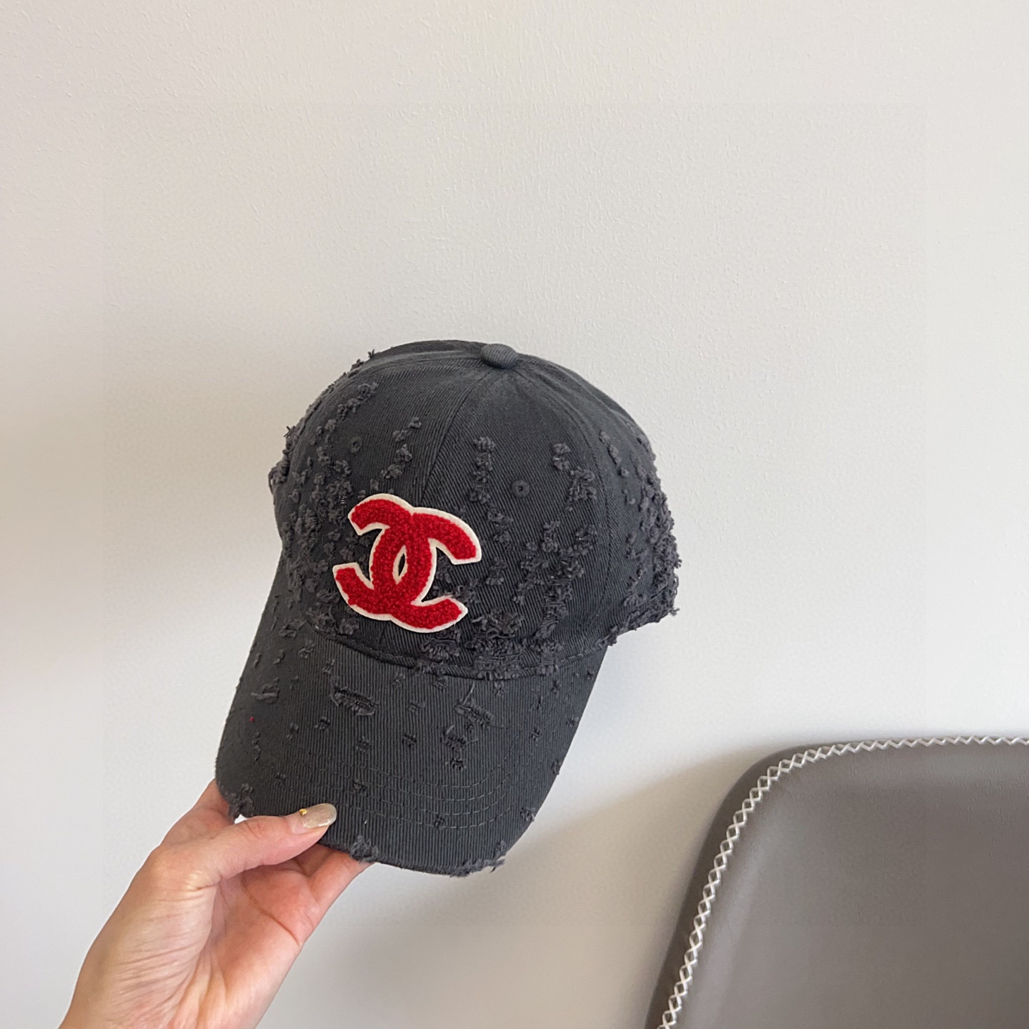 💛配防尘袋。【CHANEL香奈儿】2025新款做旧小香风棒球帽,专柜经典款,男女通用