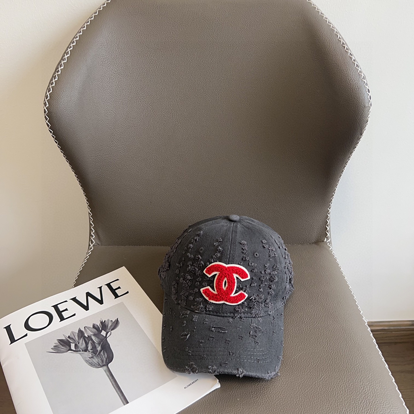 💛配防尘袋。【CHANEL香奈儿】2025新款做旧小香风棒球帽,专柜经典款,男女通用