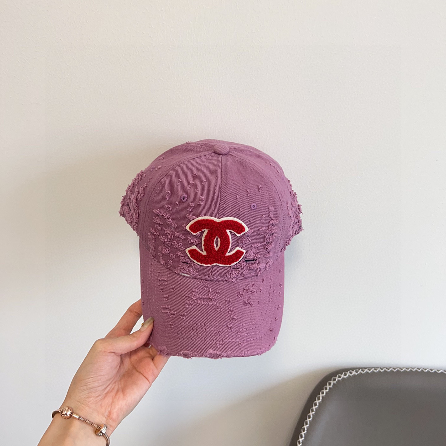 💛配防尘袋。【CHANEL香奈儿】2025新款做旧小香风棒球帽,专柜经典款,男女通用