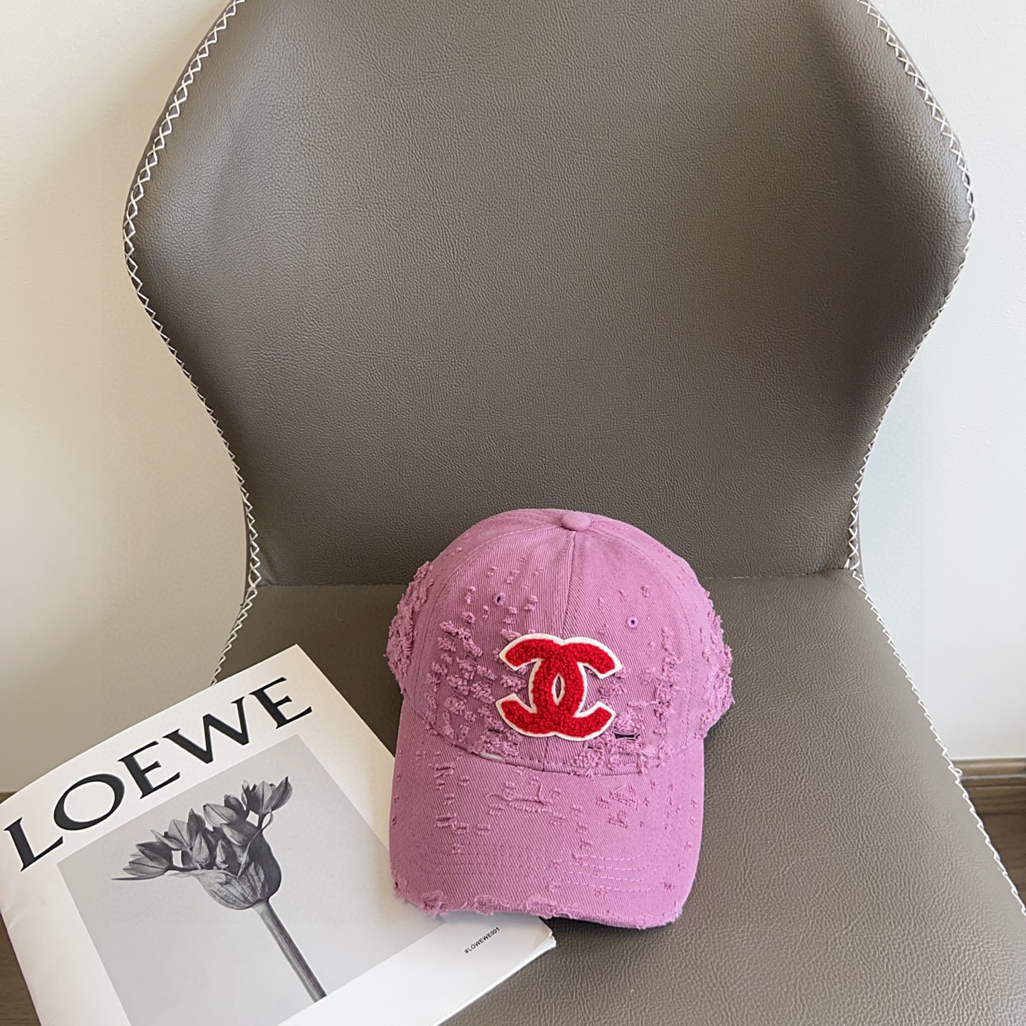 💛配防尘袋。【CHANEL香奈儿】2025新款做旧小香风棒球帽,专柜经典款,男女通用