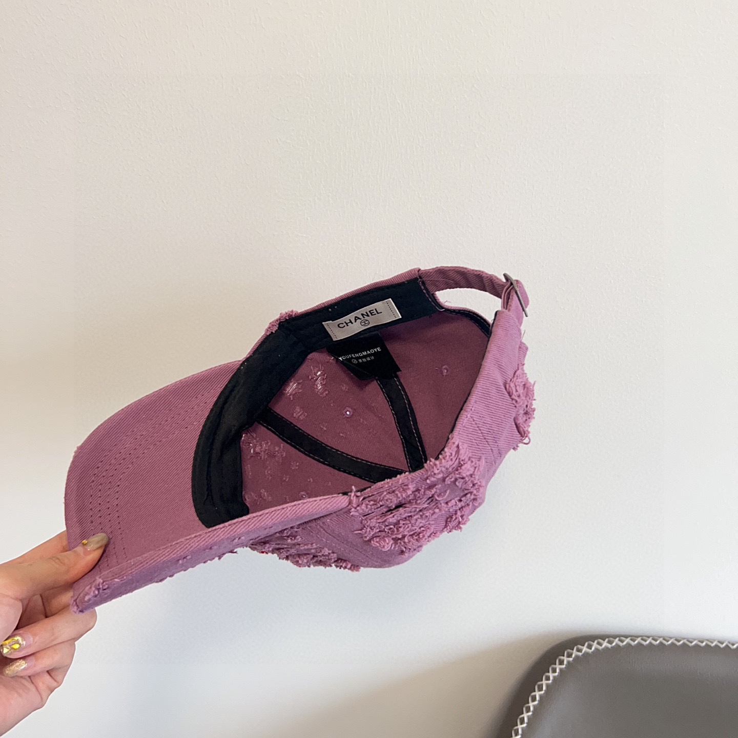 💛配防尘袋。【CHANEL香奈儿】2025新款做旧小香风棒球帽,专柜经典款,男女通用