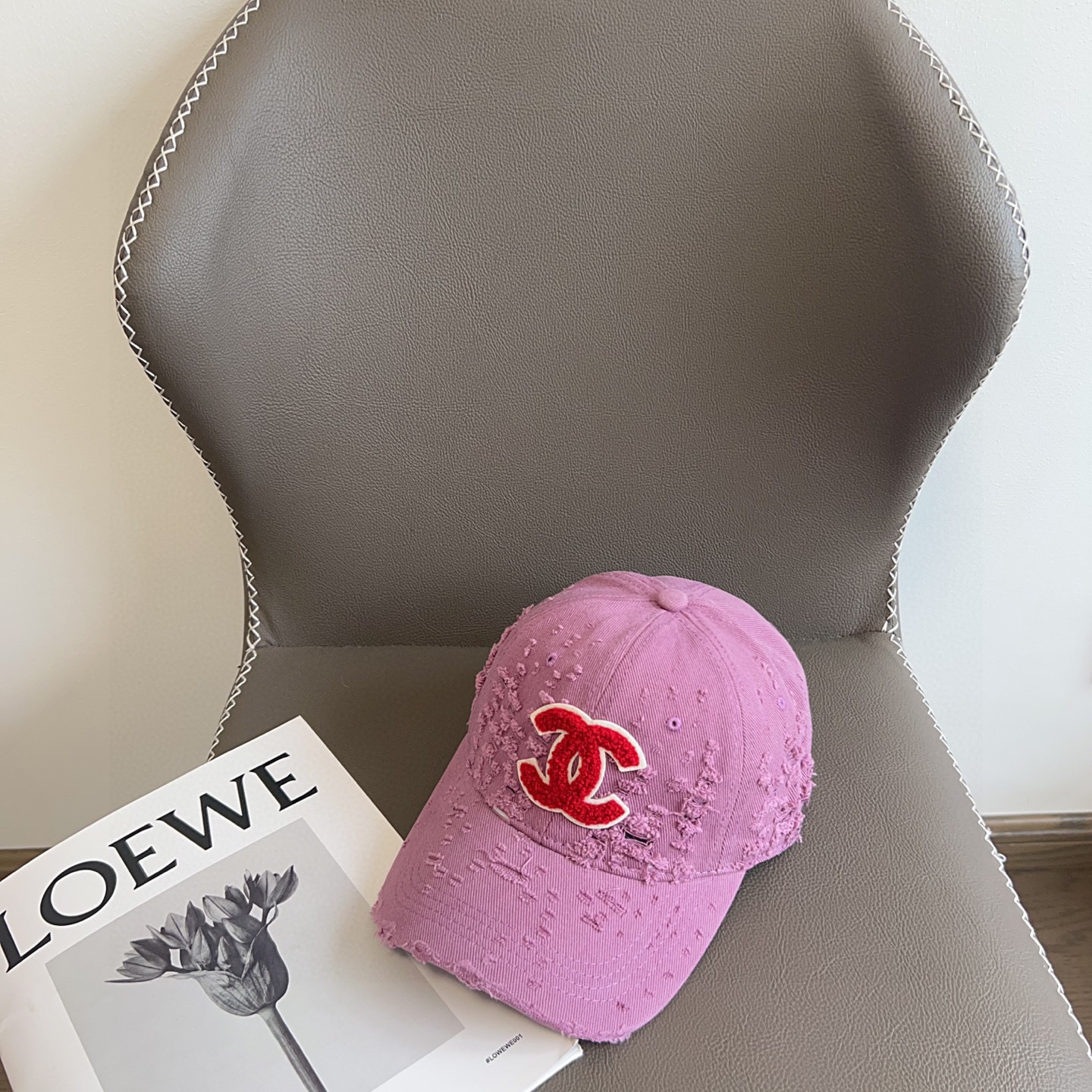 💛配防尘袋。【CHANEL香奈儿】2025新款做旧小香风棒球帽,专柜经典款,男女通用