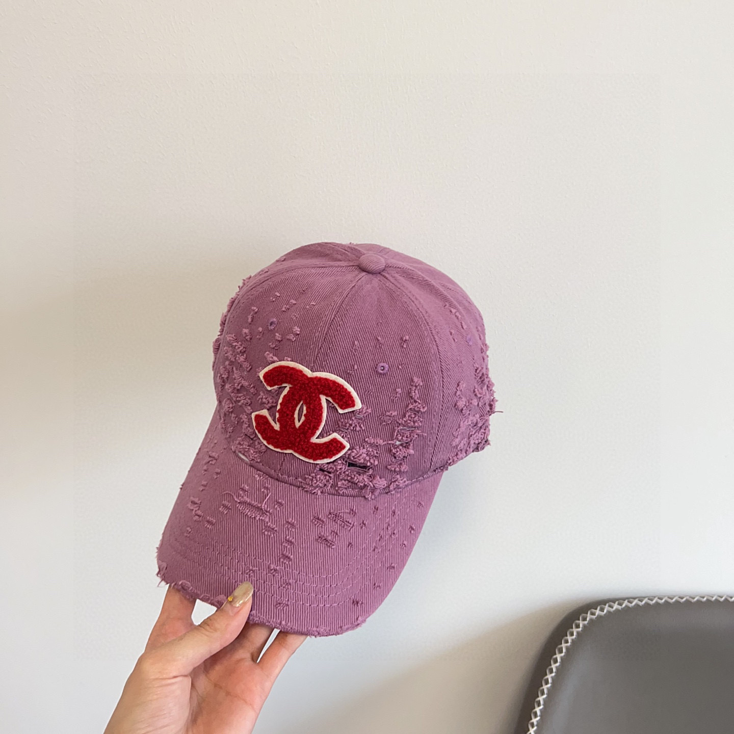 💛配防尘袋。【CHANEL香奈儿】2025新款做旧小香风棒球帽,专柜经典款,男女通用
