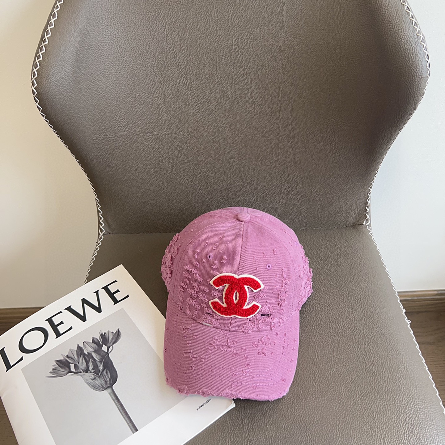 💛配防尘袋。【CHANEL香奈儿】2025新款做旧小香风棒球帽,专柜经典款,男女通用