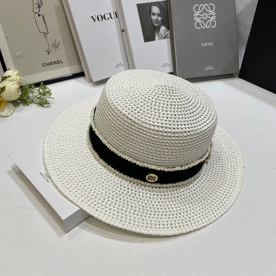 NO:356708,Special offer with dust bag. [MIUMIU Miu] 2025 new big brand webbing vacation sunbasin hat straw hat, street travel items hat straw hat fisherman hat baseball hat, hat, miumiu, espadrilles, hats特价配防尘袋.【MIUMIU缪缪】2025新款大牌织带度假遮阳盆帽草帽,出街旅行单品帽子草帽渔夫帽棒球帽,帽子,miumiu,espadrilles,hats,hat