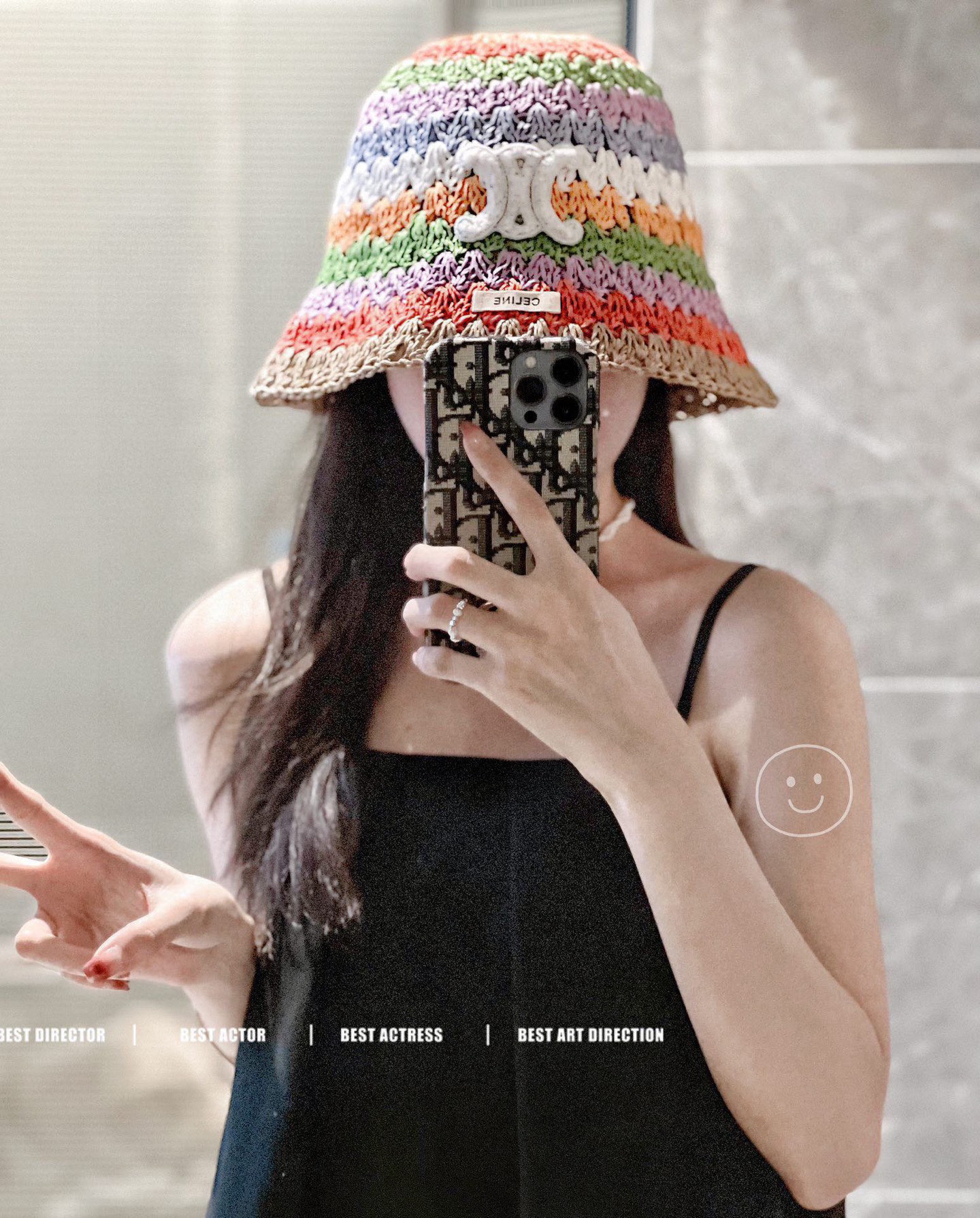 NO:359823,Special dust bag [CELINE] 2025 new Hyuna style rainbow woven bucket hat fisherman hat, the holiday style is super easy to match, buy it now!  Hat Straw Hat Fisherman Hat Baseball Hat, Hats, Celine, Celine, espadrilles, Hats特配防尘袋【CELINE赛琳】2025新款泫雅风彩虹编织桶帽渔夫帽,度假款超好搭配,赶紧入手！帽子草帽渔夫帽棒球帽,帽子,celine,celine,espadrilles,hats,hat