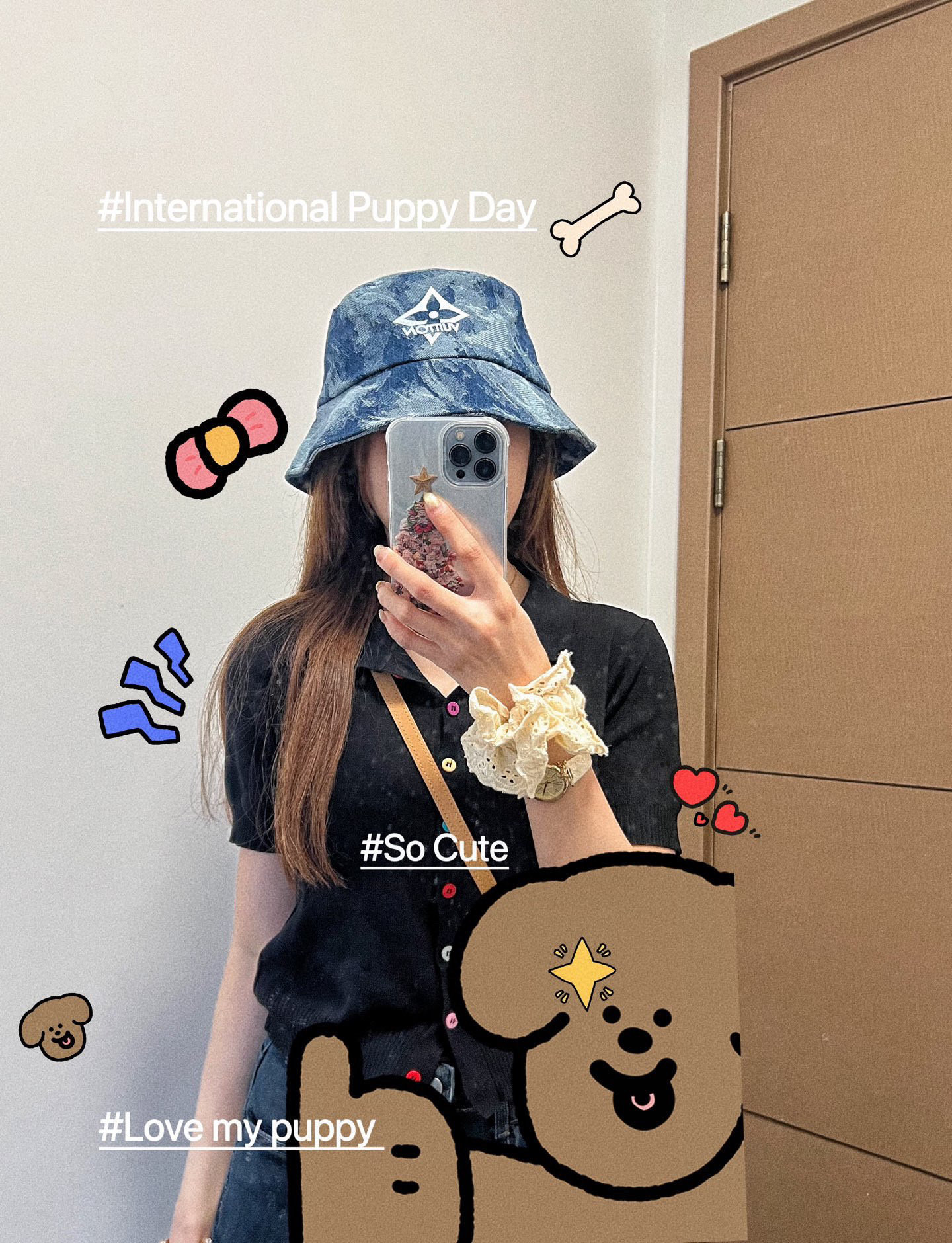 💛配防尘袋【LV路易威登】2025新款牛仔男女款简约渔夫帽，🔆百搭日常款～出街必备