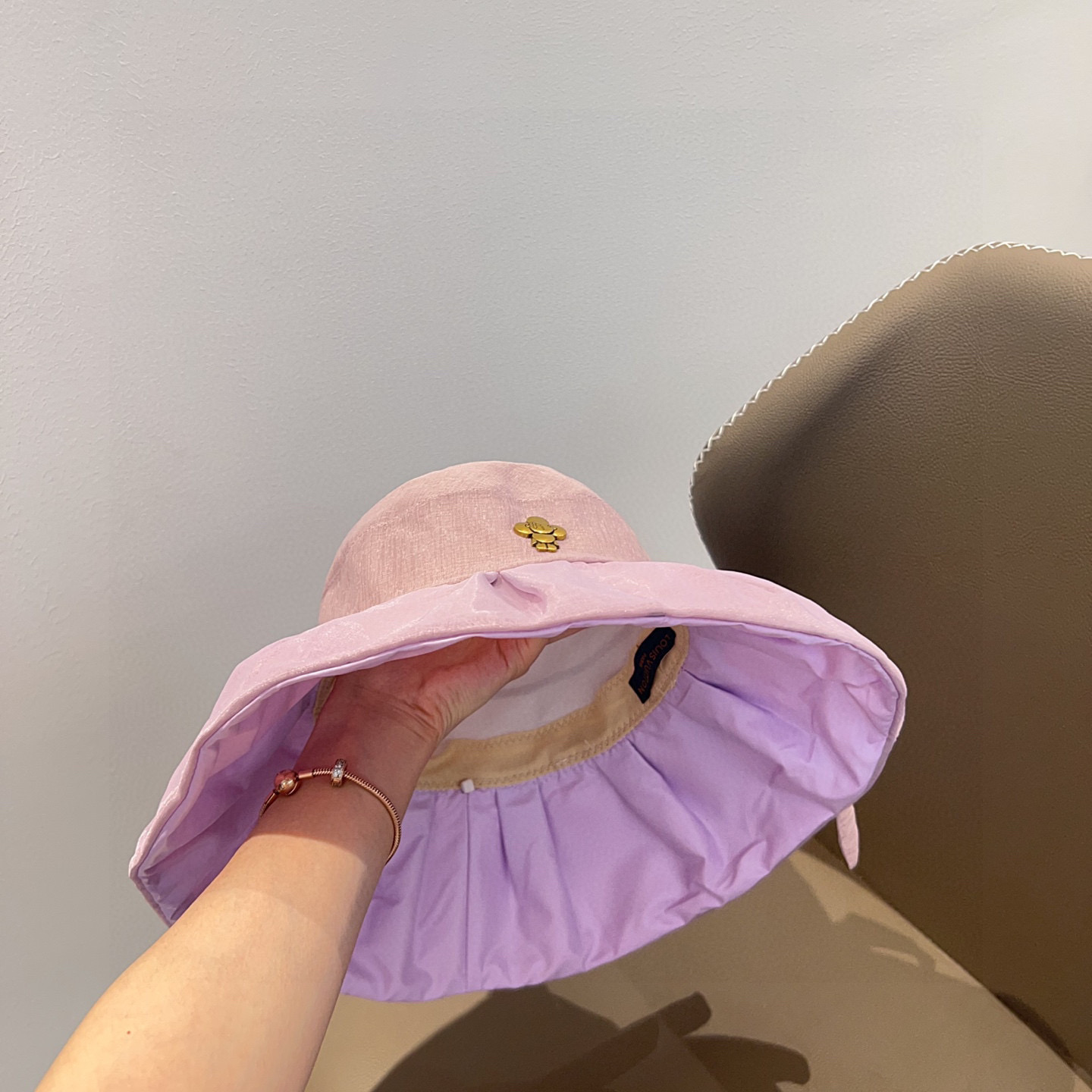 💛配防尘袋【LV路易威登】2025新款滑面防水可折叠款渔夫帽，🔆度假百搭款～出街必备