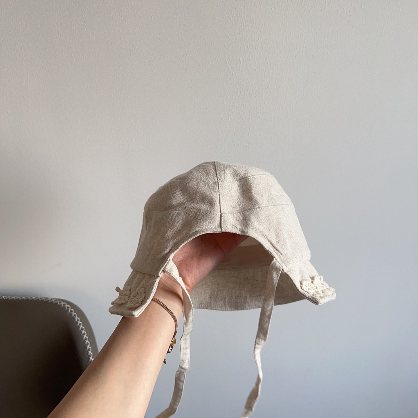 💛配防尘袋【CHANEL香奈儿】2025新款棉麻不规则渔夫帽，🔆百搭日常款～出街必备